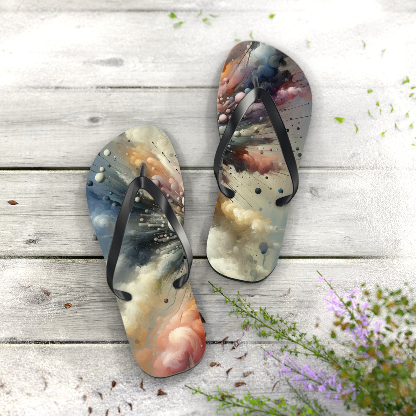 Impactful Deeds Ripple Flip Flops
