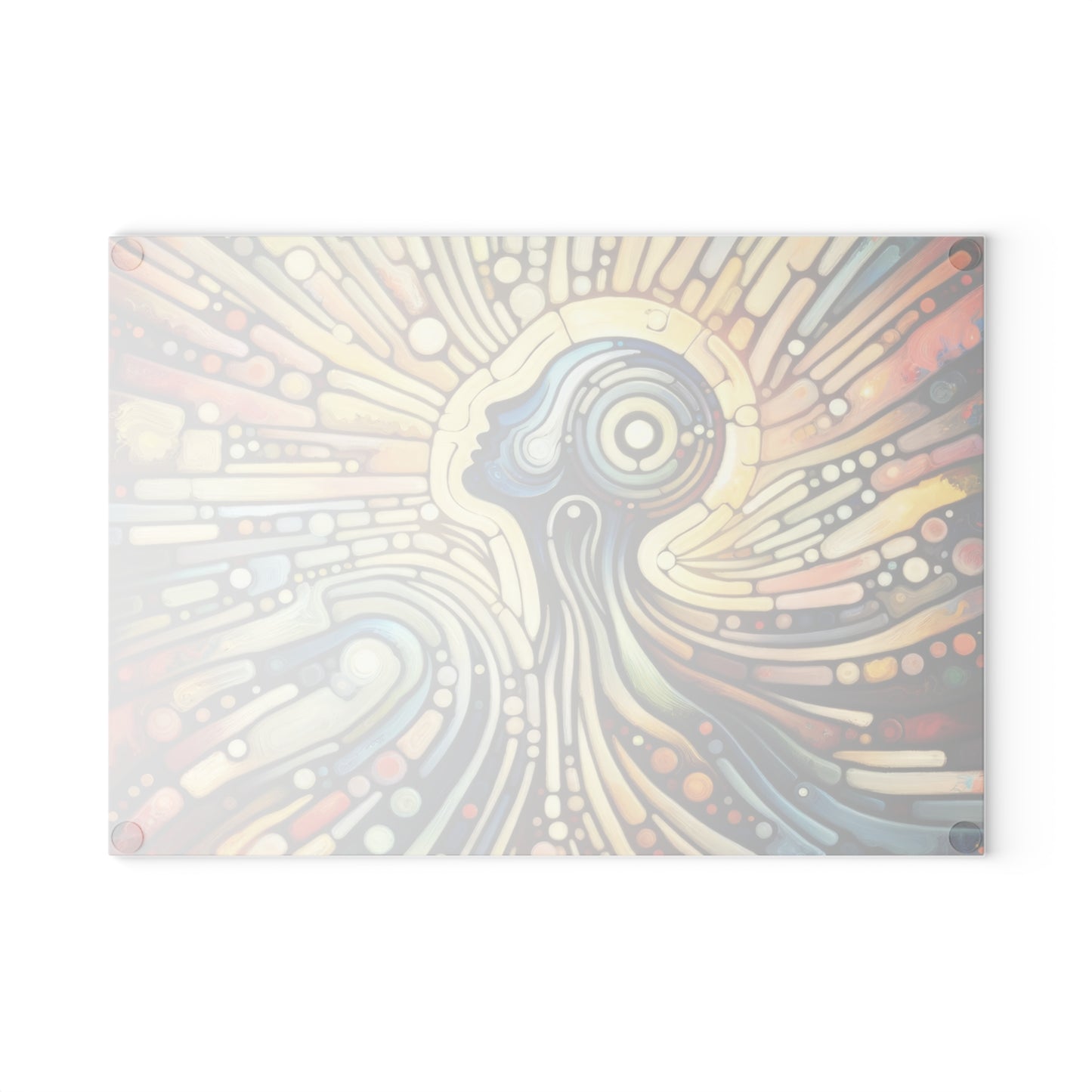 Inner Mosaic Kindness Glass Cutting Board