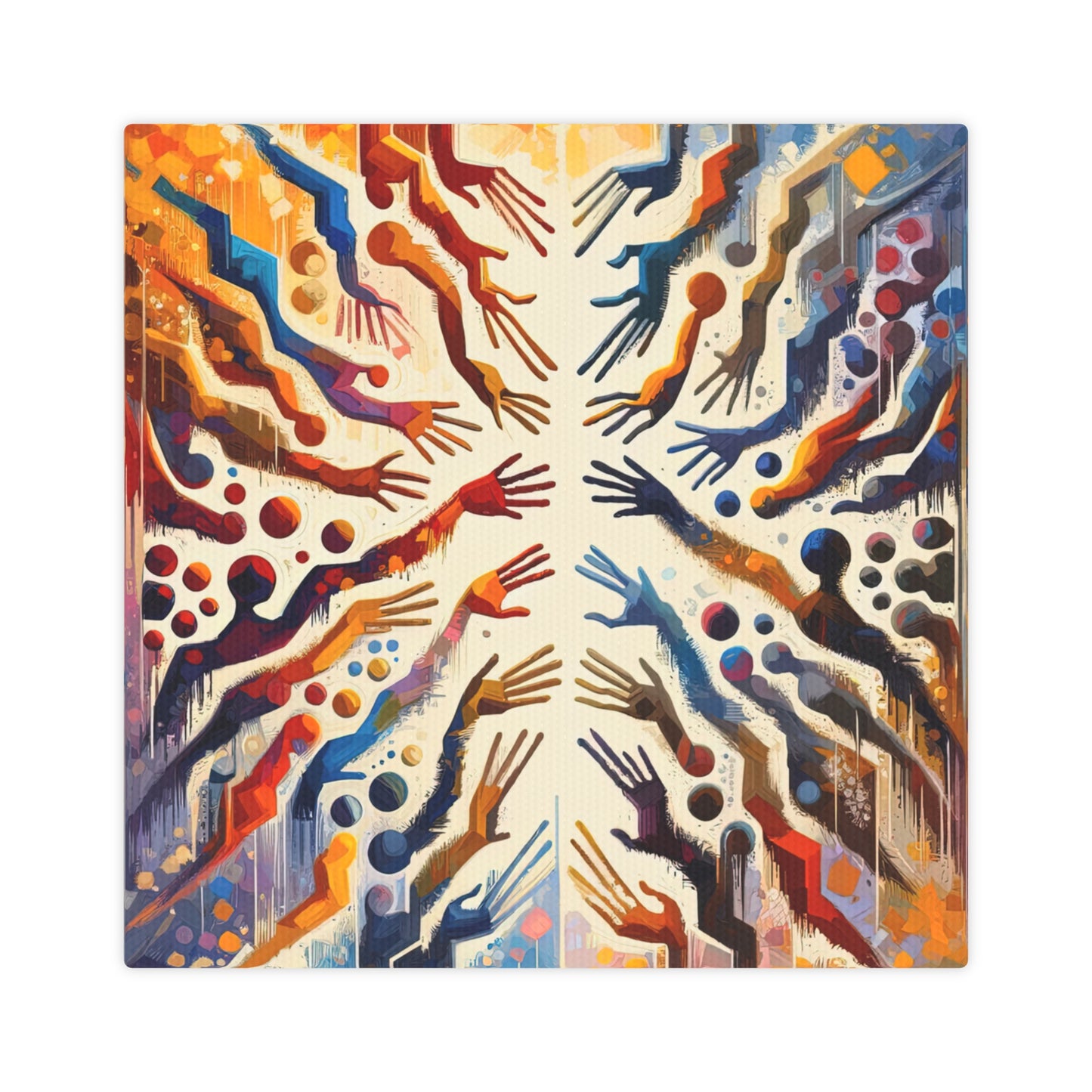 Architects Wisdom Tachism Canvas Photo Tile
