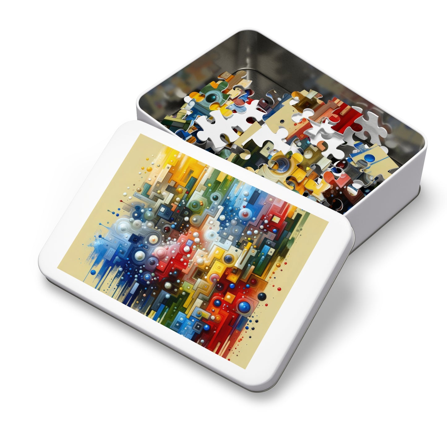 Connected Chromatic Tachism Jigsaw Puzzle (30, 110, 252, 500,1000-Piece)