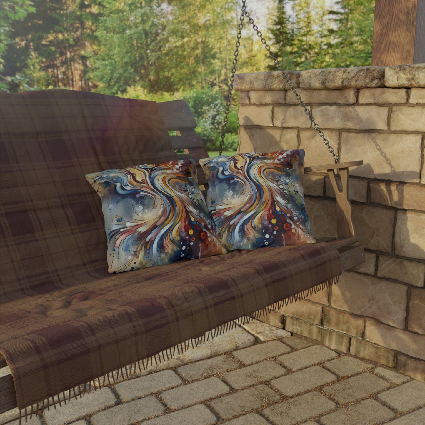 Mindfulness Motion Divine Outdoor Pillows