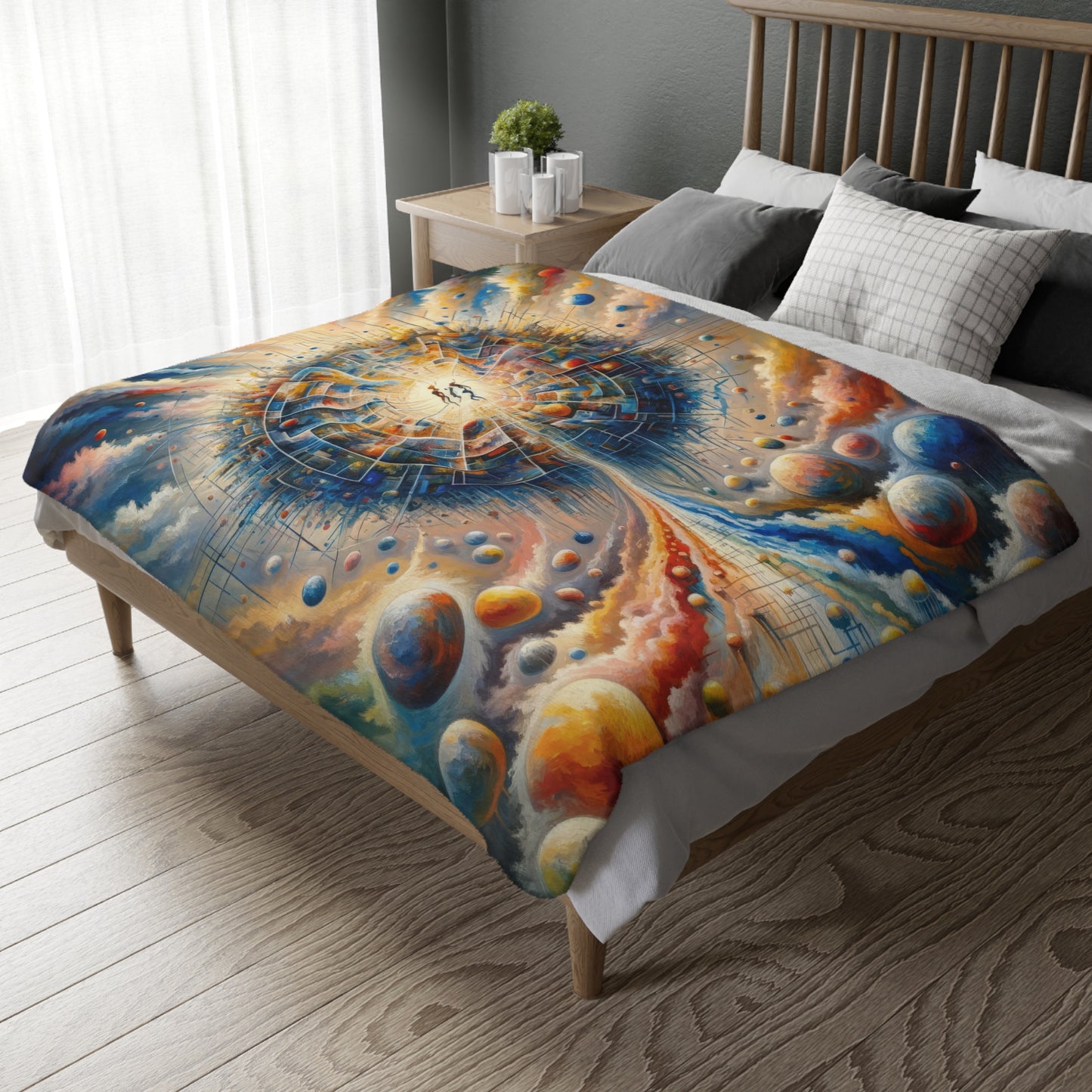 Cosmic Connection Antidote Velveteen Microfiber Blanket (Two-sided print)