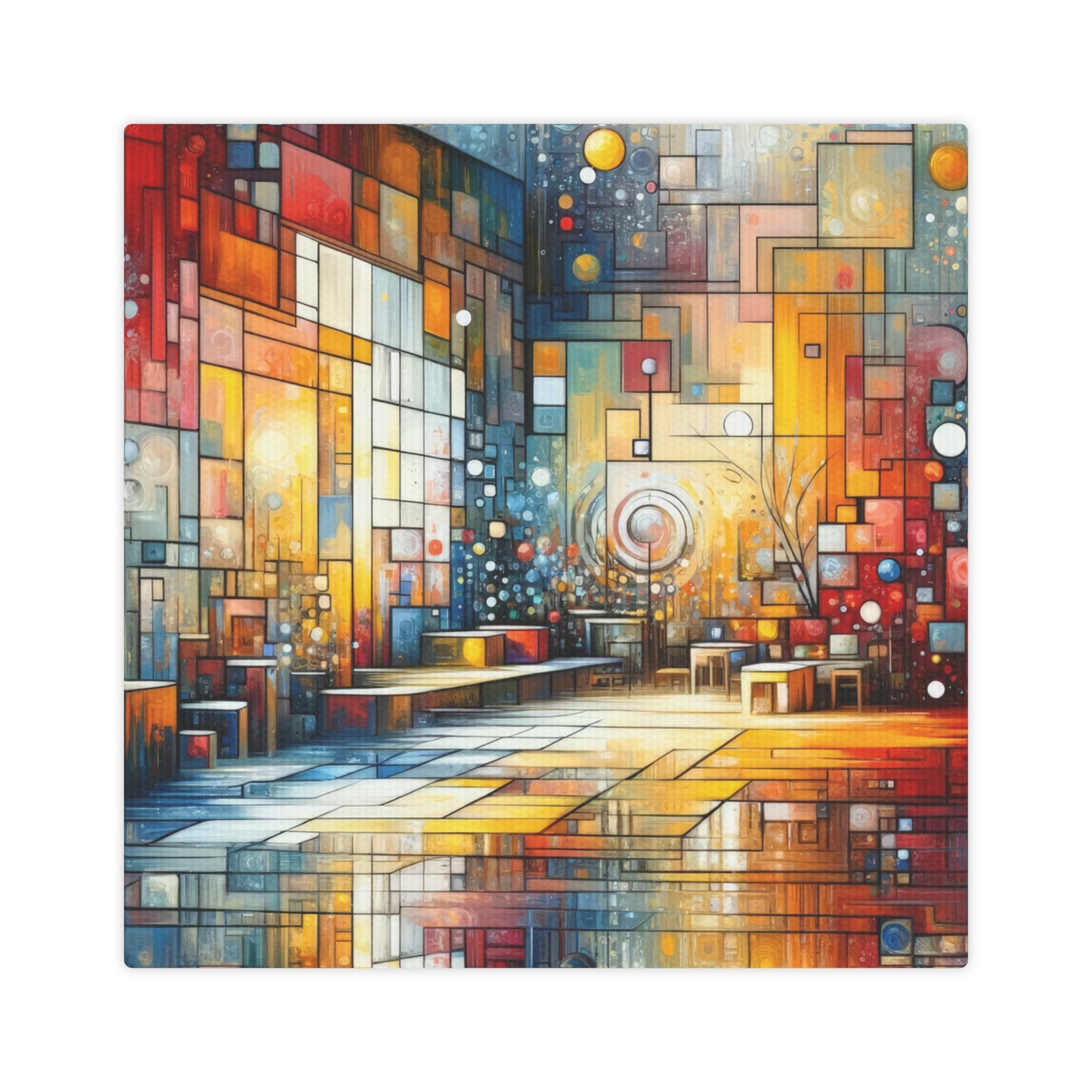 Reflective Habitation Art Canvas Photo Tile