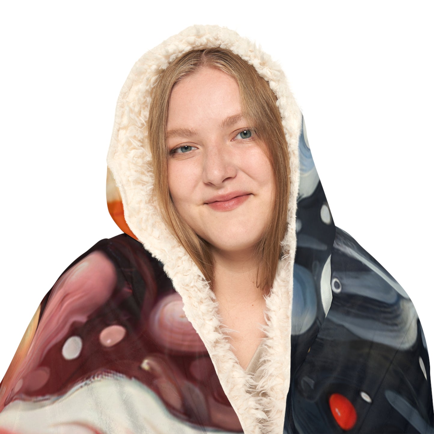 Symbiotic Exchange Abstract Snuggle Blanket