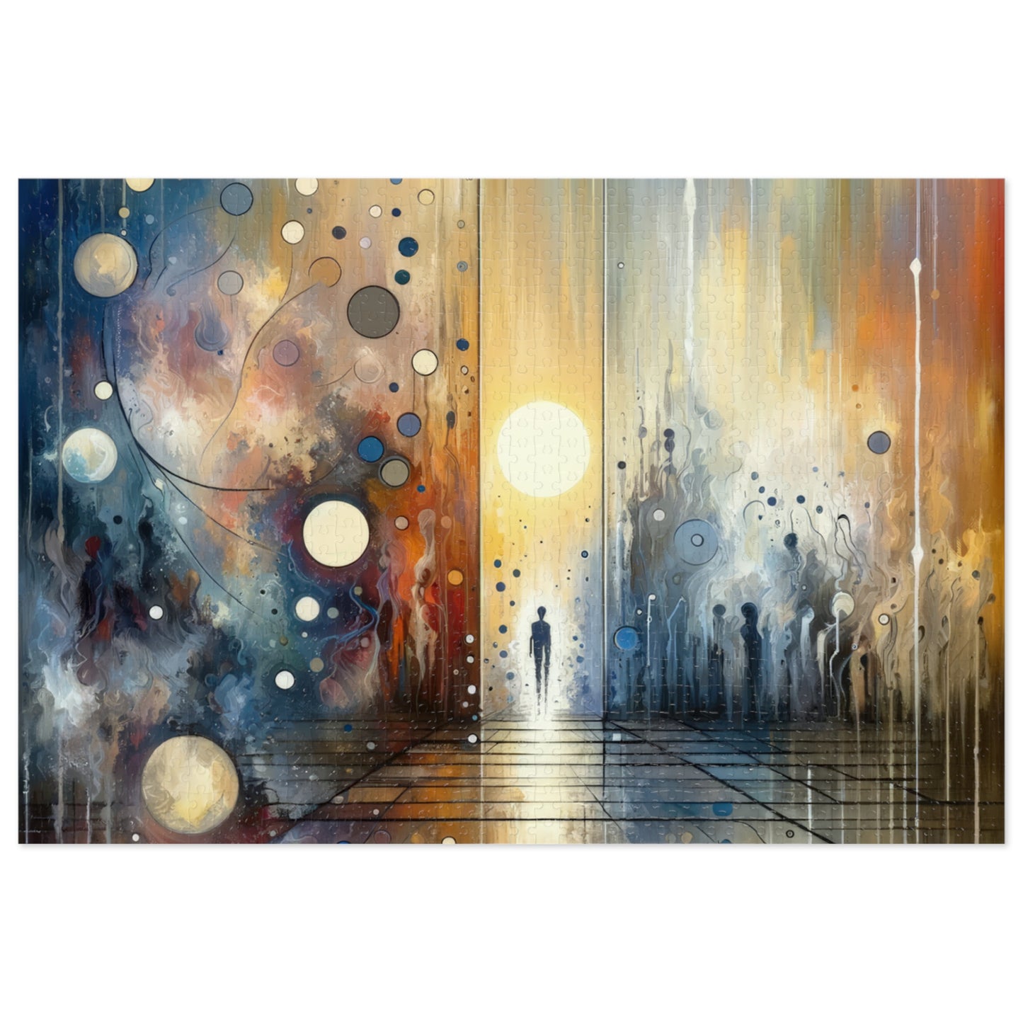 Stillness Transition Abstract Jigsaw Puzzle (30, 110, 252, 500,1000-Piece)
