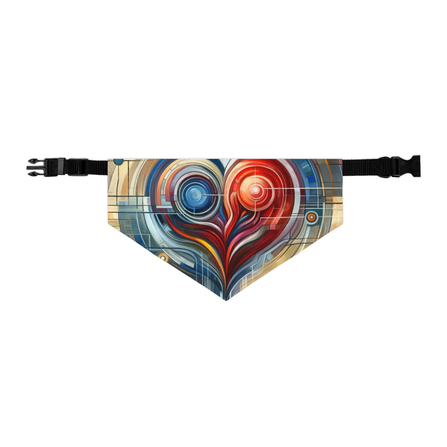 Techno Heart Harmony Pet Bandana Collar
