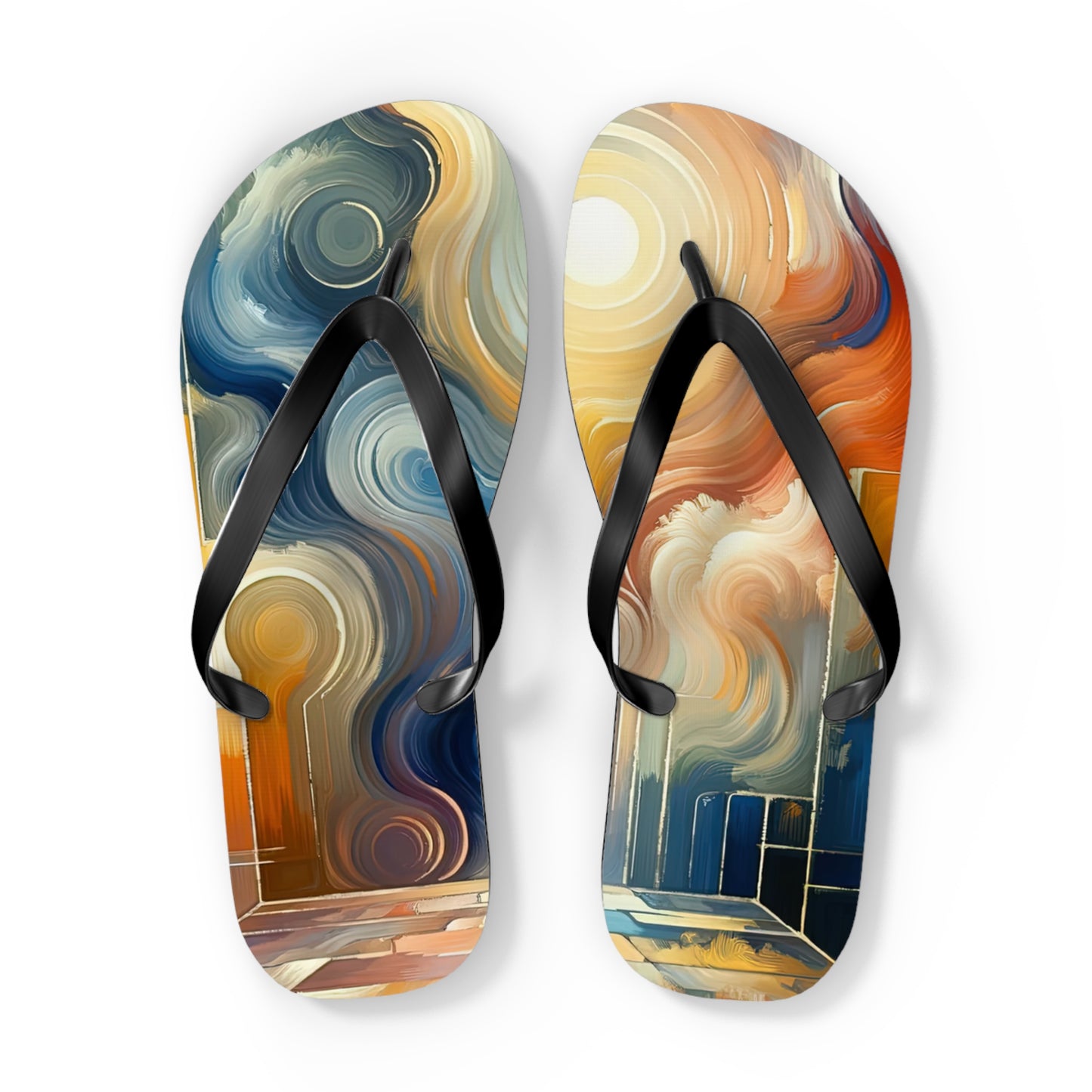 Spiritual Tranquil Sanctuary Flip Flops
