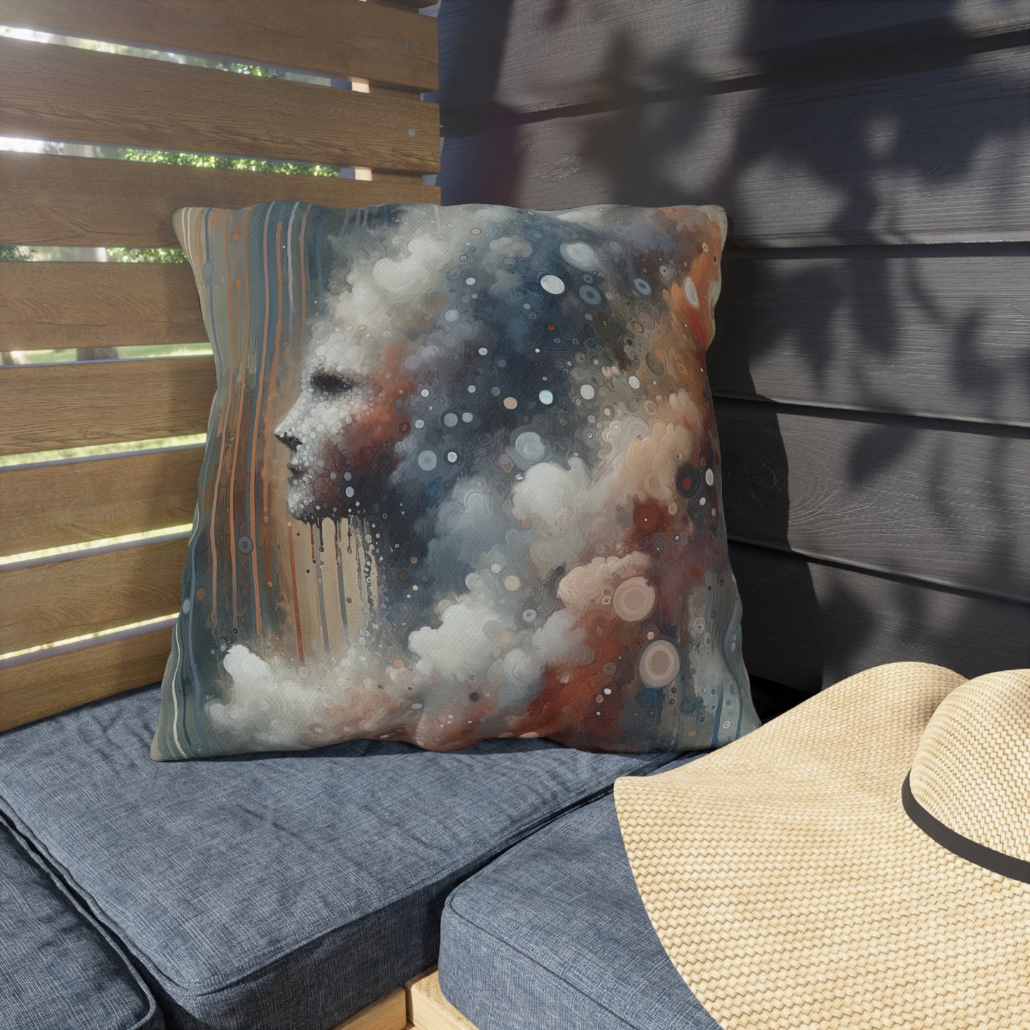 Ephemeral Hour Residue Outdoor Pillows