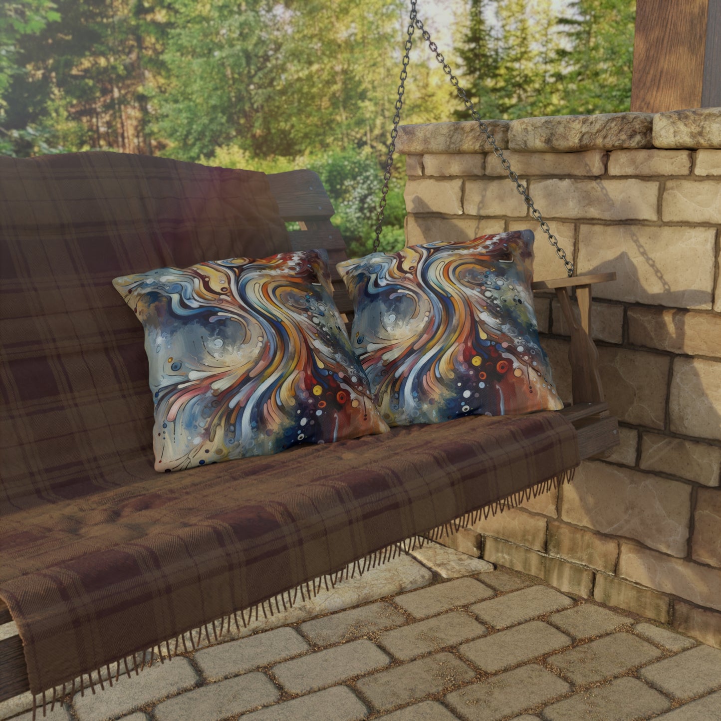 Mindfulness Motion Divine Outdoor Pillows