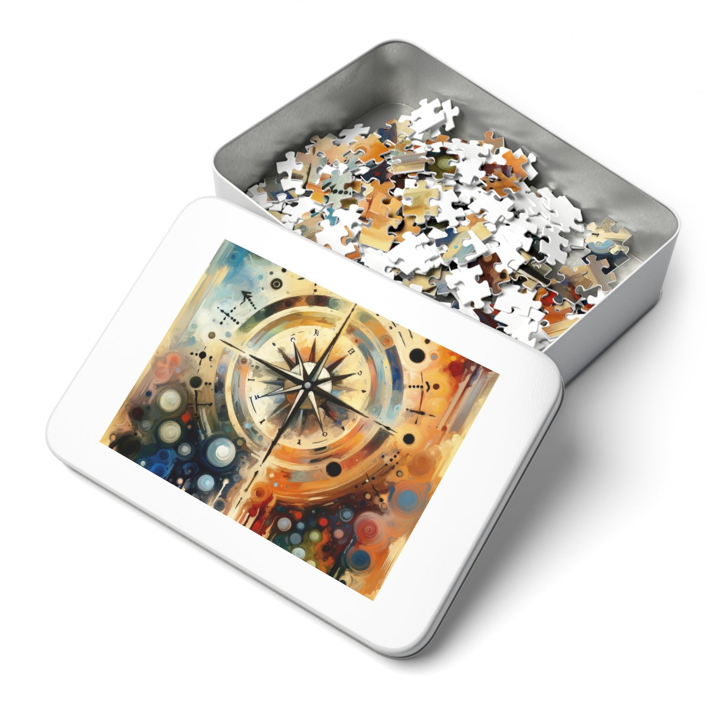 Guidance Abstract Compass Jigsaw Puzzle (30, 110, 252, 500,1000-Piece)
