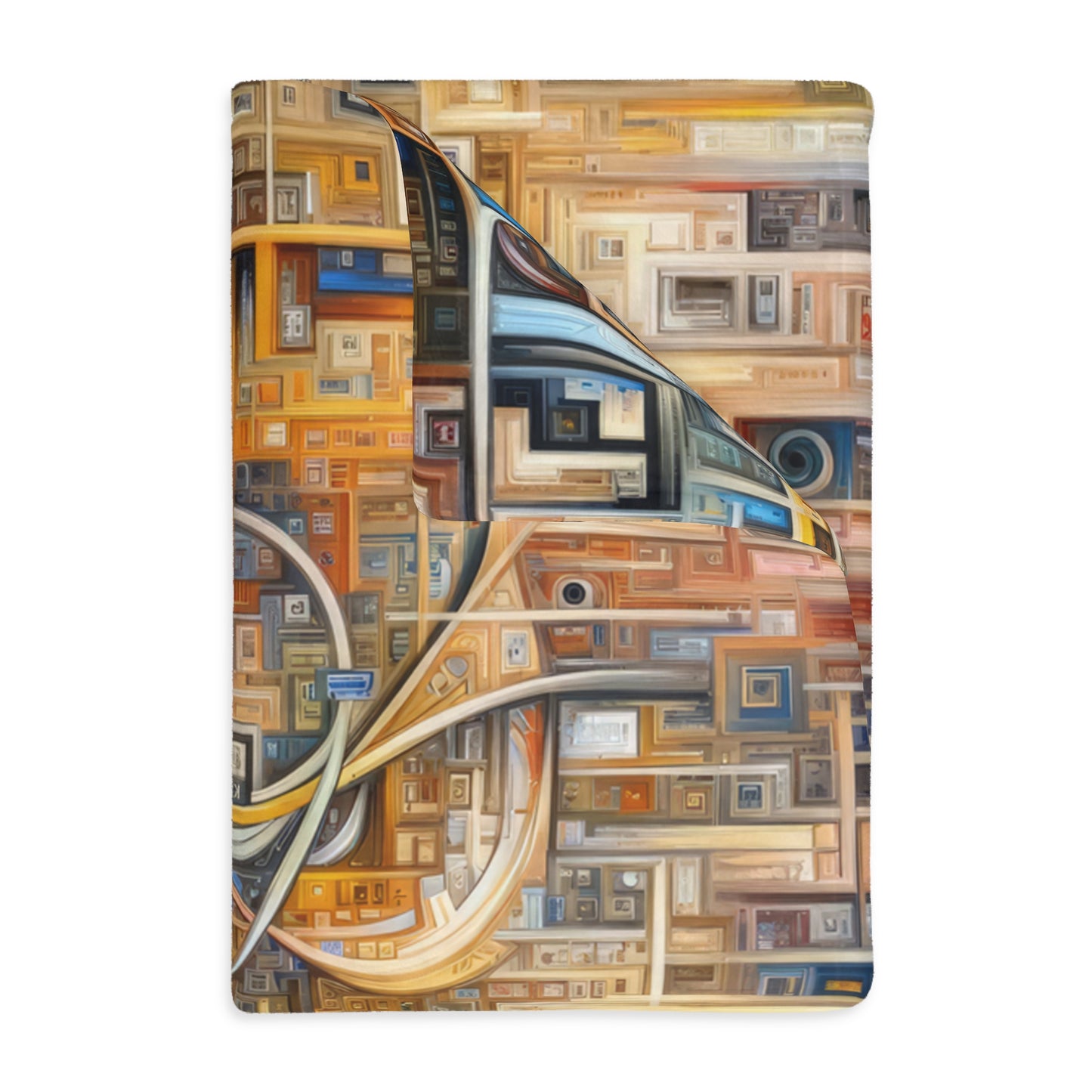 Intricate Life Tapestry Velveteen Microfiber Blanket (Two-sided print)