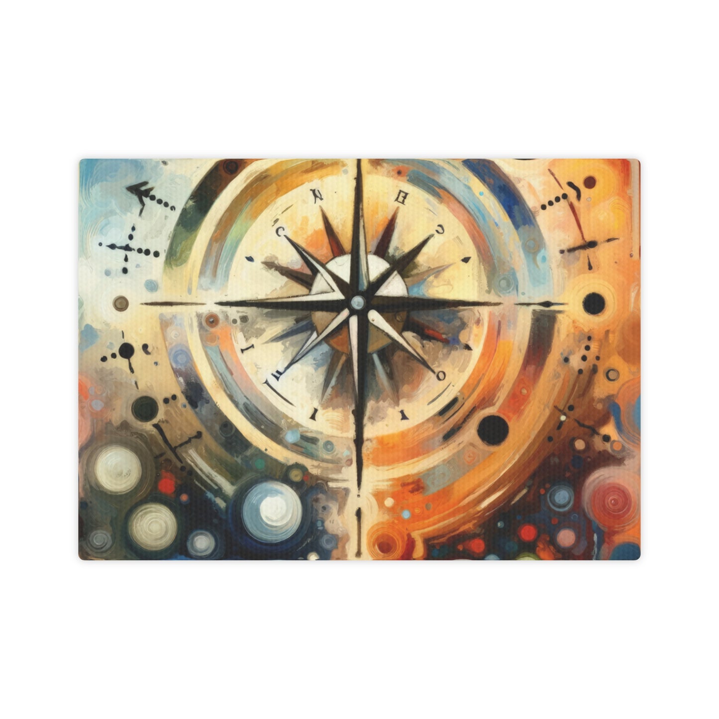Guidance Abstract Compass Canvas Photo Tile