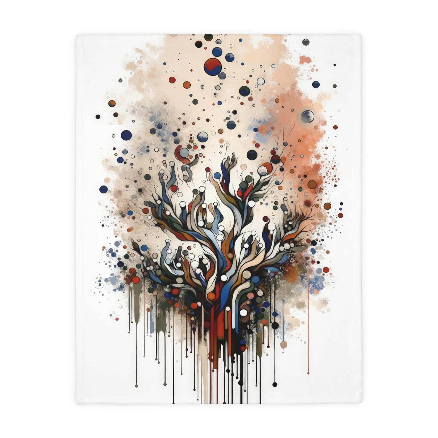 Intentional Unity Splashes Velveteen Microfiber Blanket (Two-sided print)