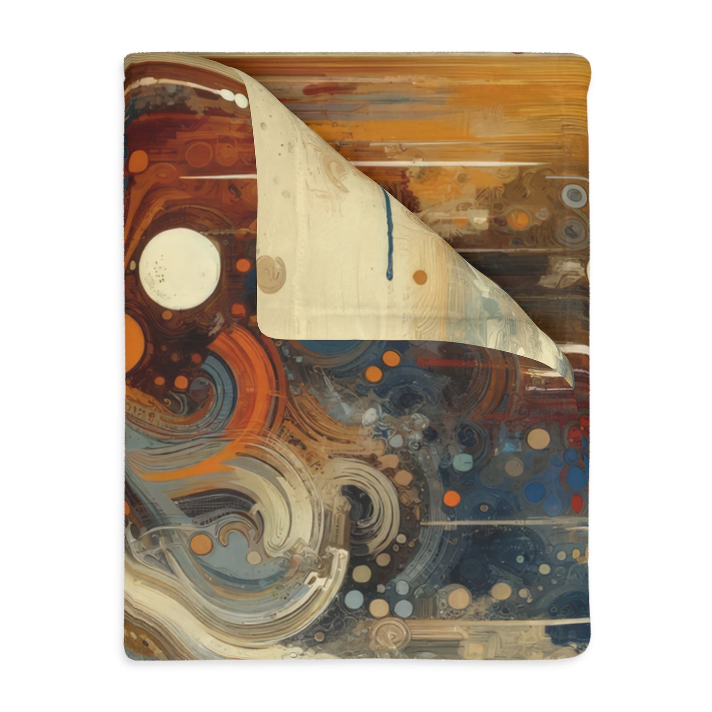 Dynamic Cultural Mosaic Velveteen Microfiber Blanket (Two-sided print)