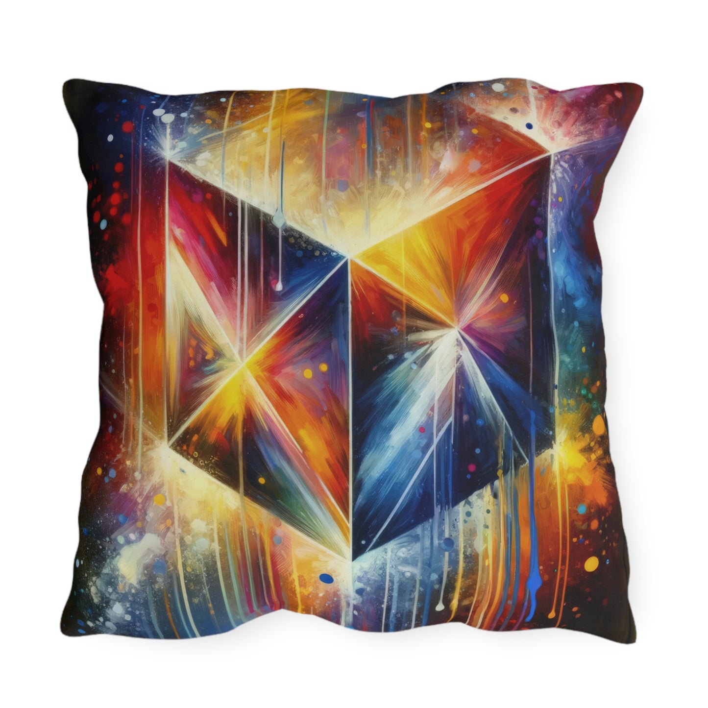 Prismatic Light Spectrum Outdoor Pillows
