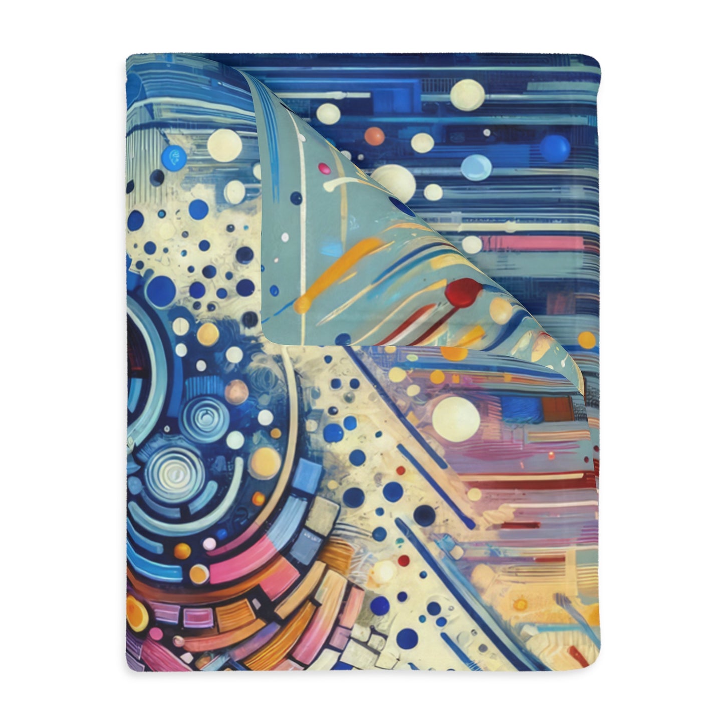 Digital Carving Abstract Velveteen Microfiber Blanket (Two-sided print)