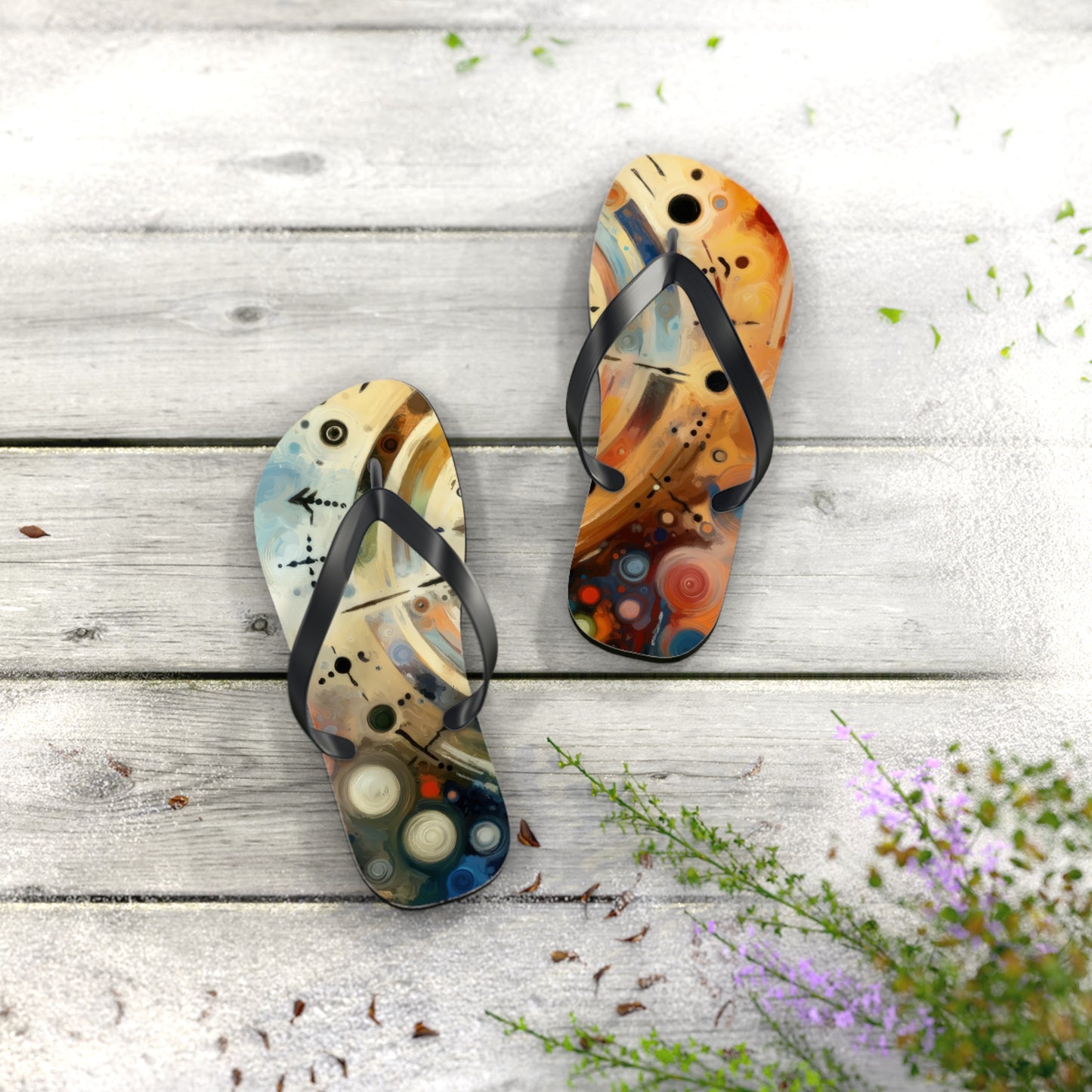 Guidance Abstract Compass Flip Flops