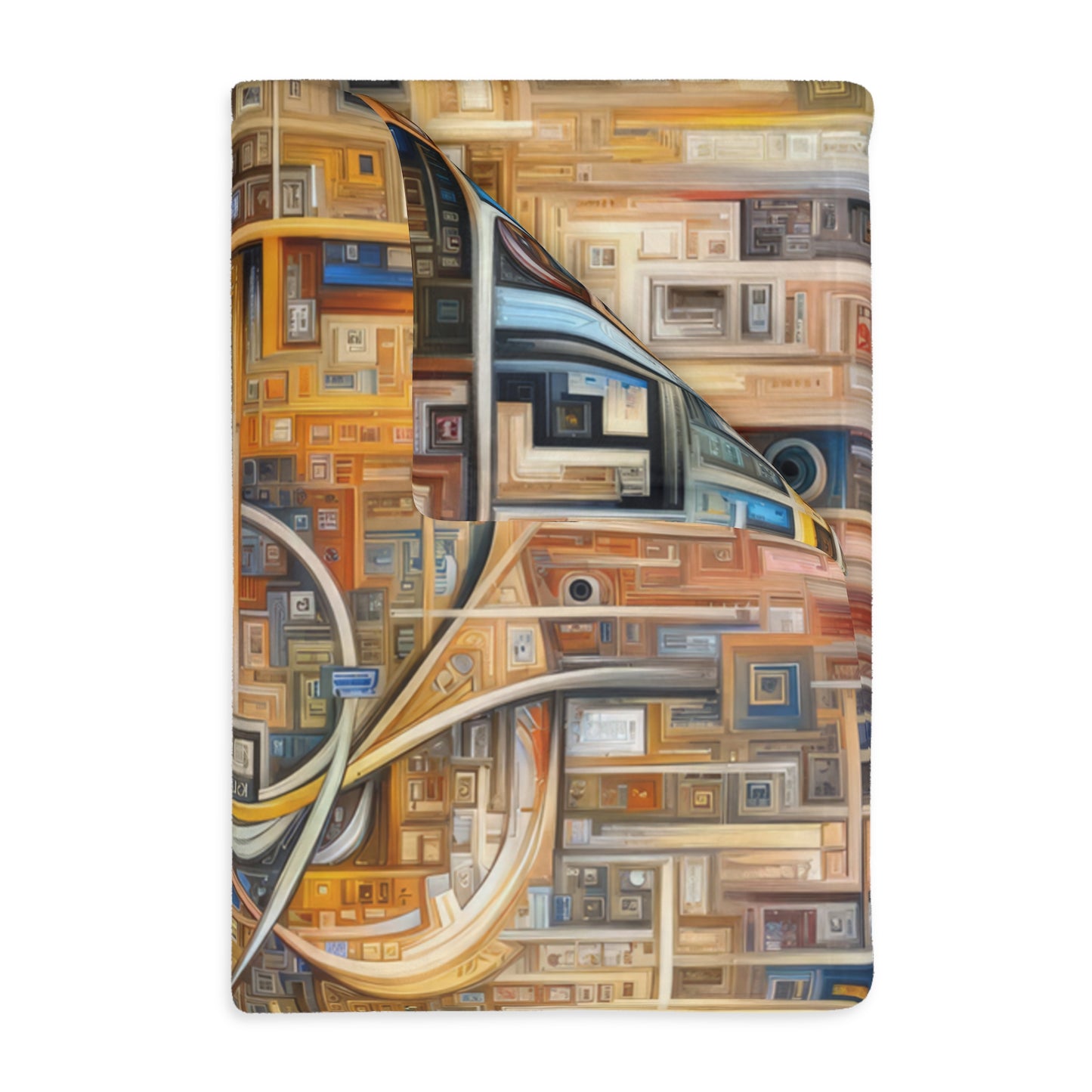 Intricate Life Tapestry Velveteen Microfiber Blanket (Two-sided print)