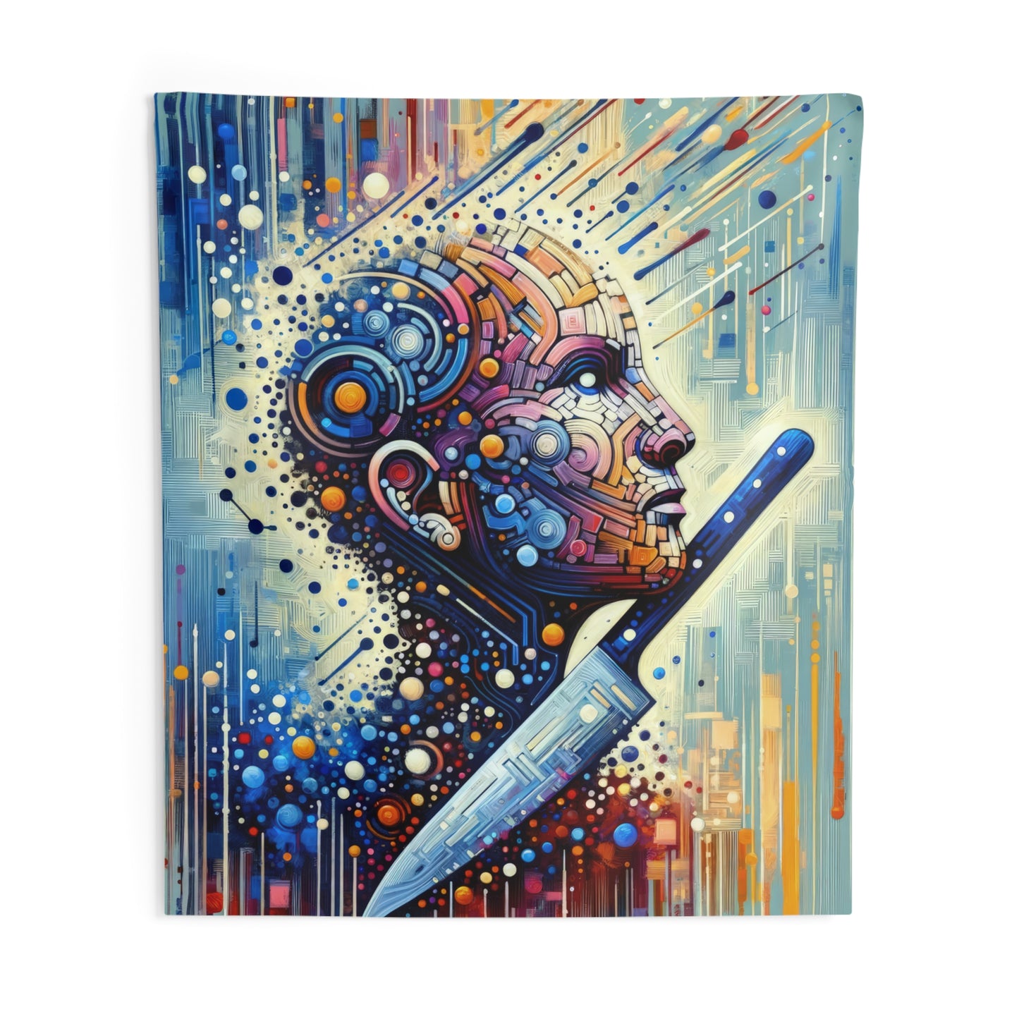 Digital Carving Abstract Indoor Wall Tapestries