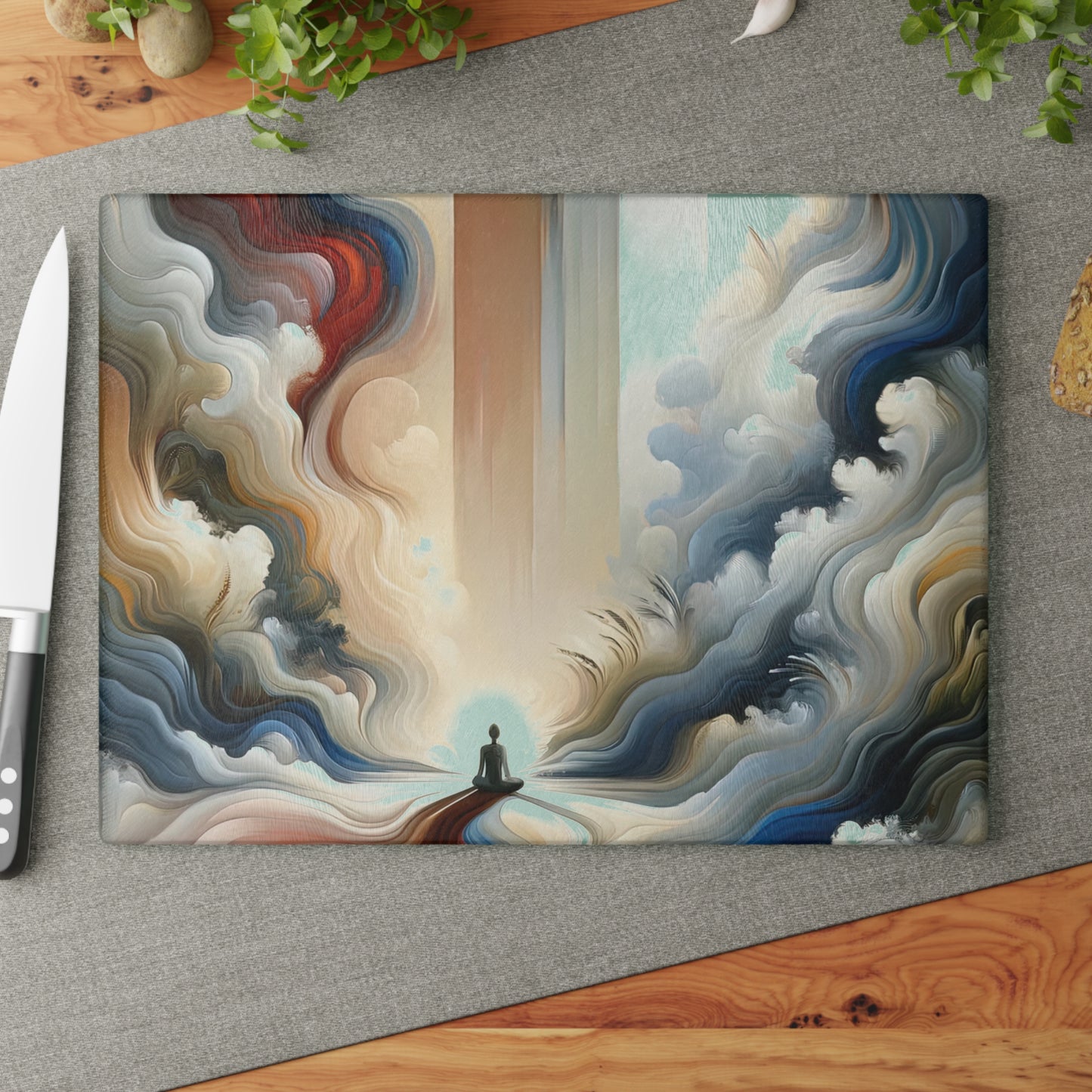 Tranquil Haven Respite Glass Cutting Board