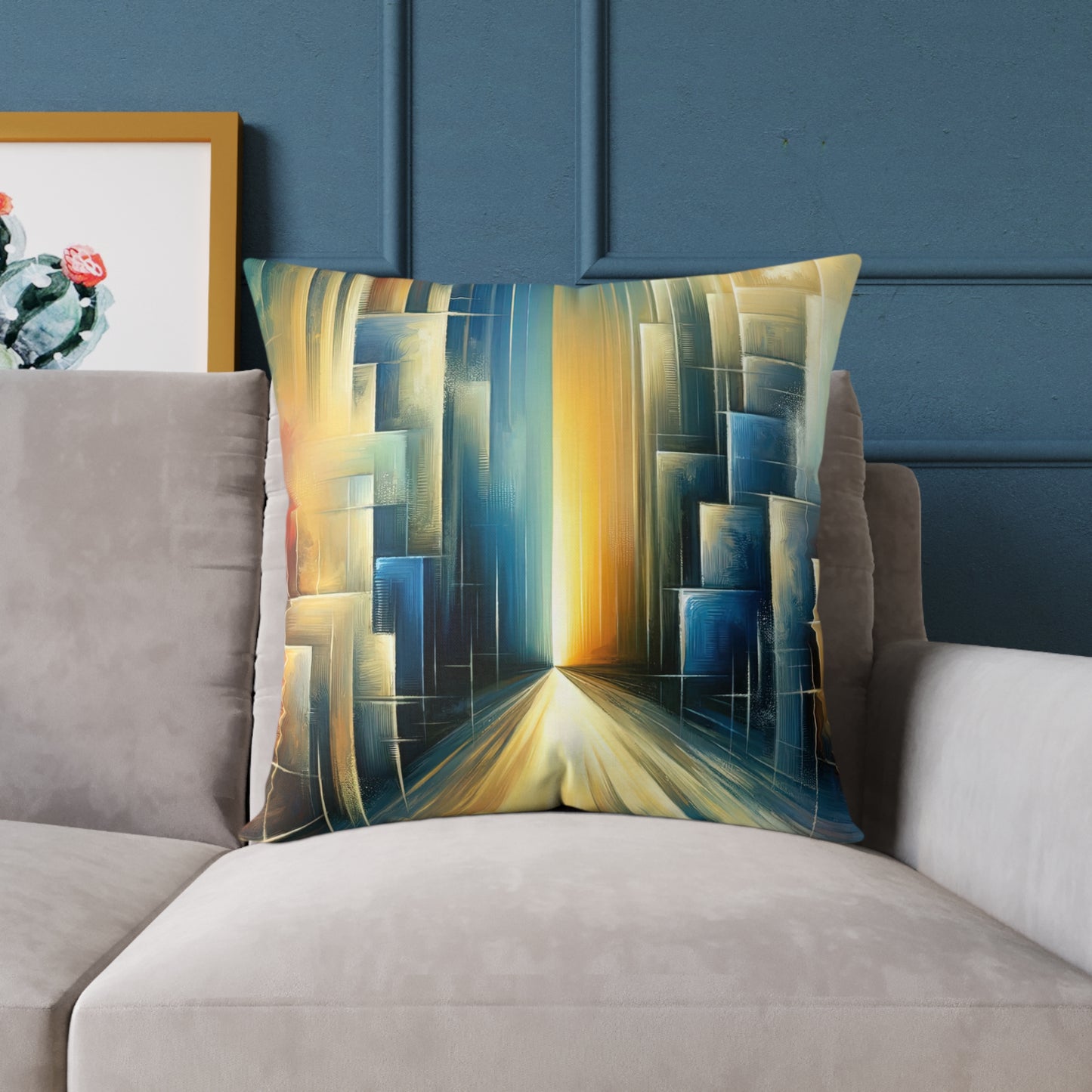 Echoes Dissolving Light Spun Polyester Pillow