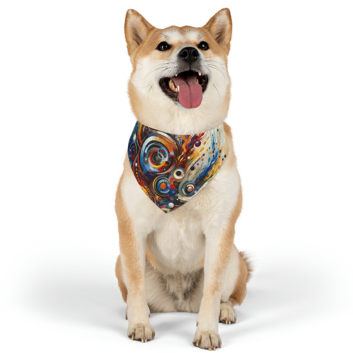Harmonic Abstract Synergy Pet Bandana Collar