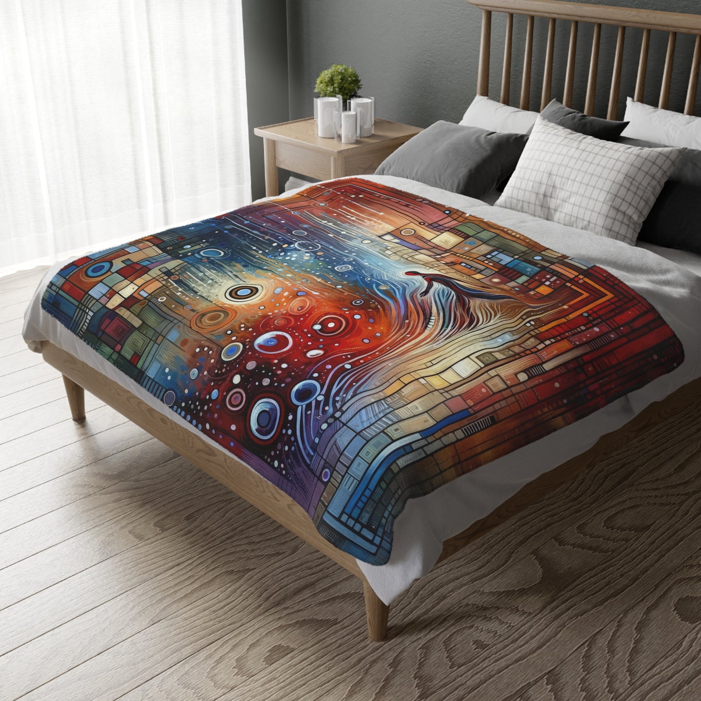 Advocate Ethos Connectivity Velveteen Microfiber Blanket (Two-sided print)