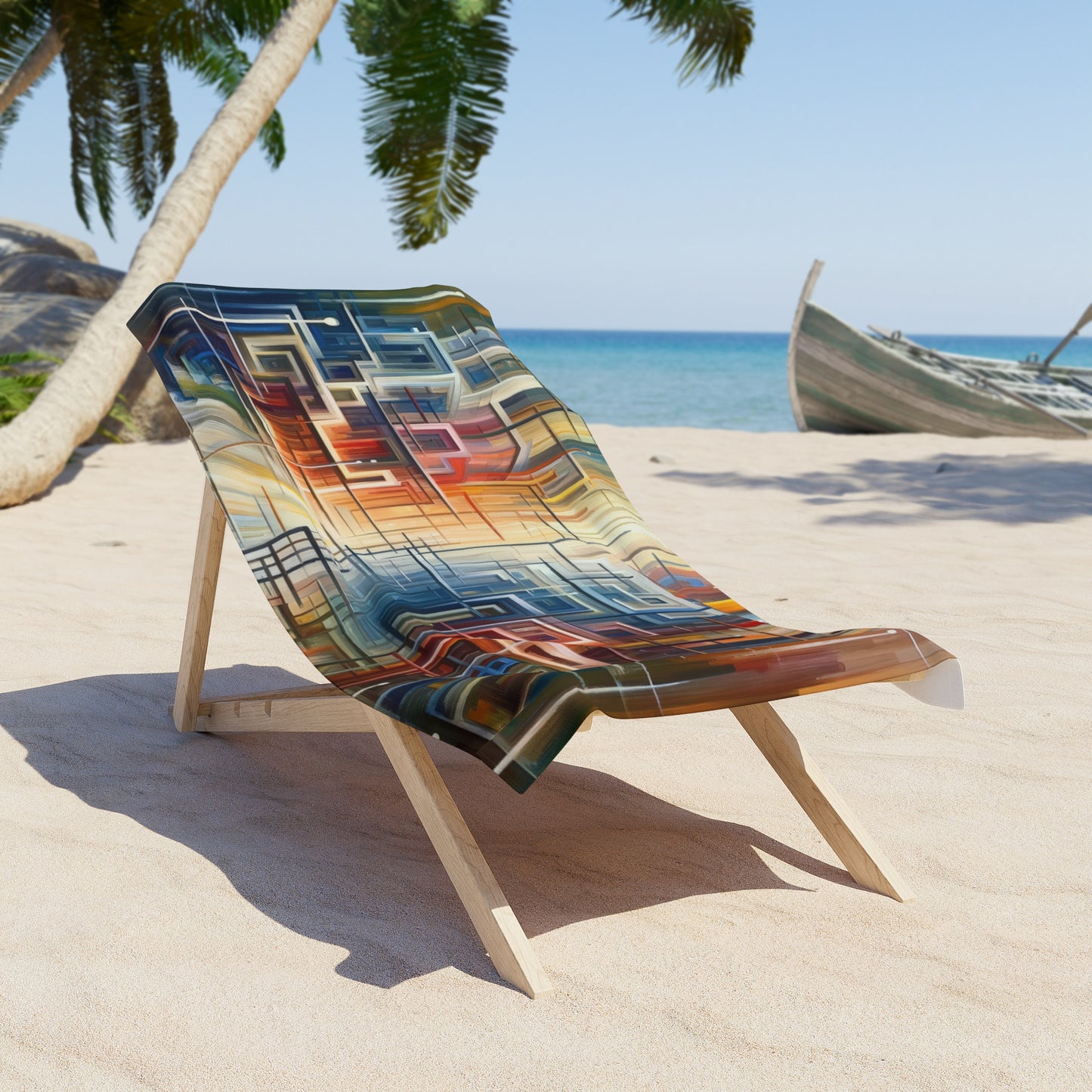 Urban Flow Interconnectedness Beach Towel