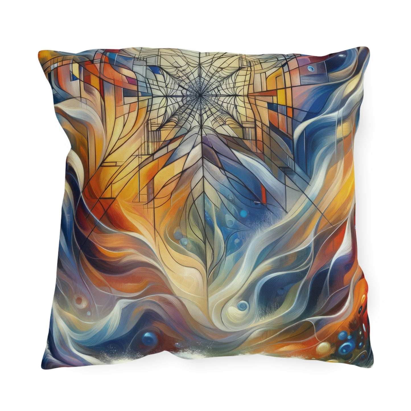 Weaving Renewal Web Outdoor Pillows