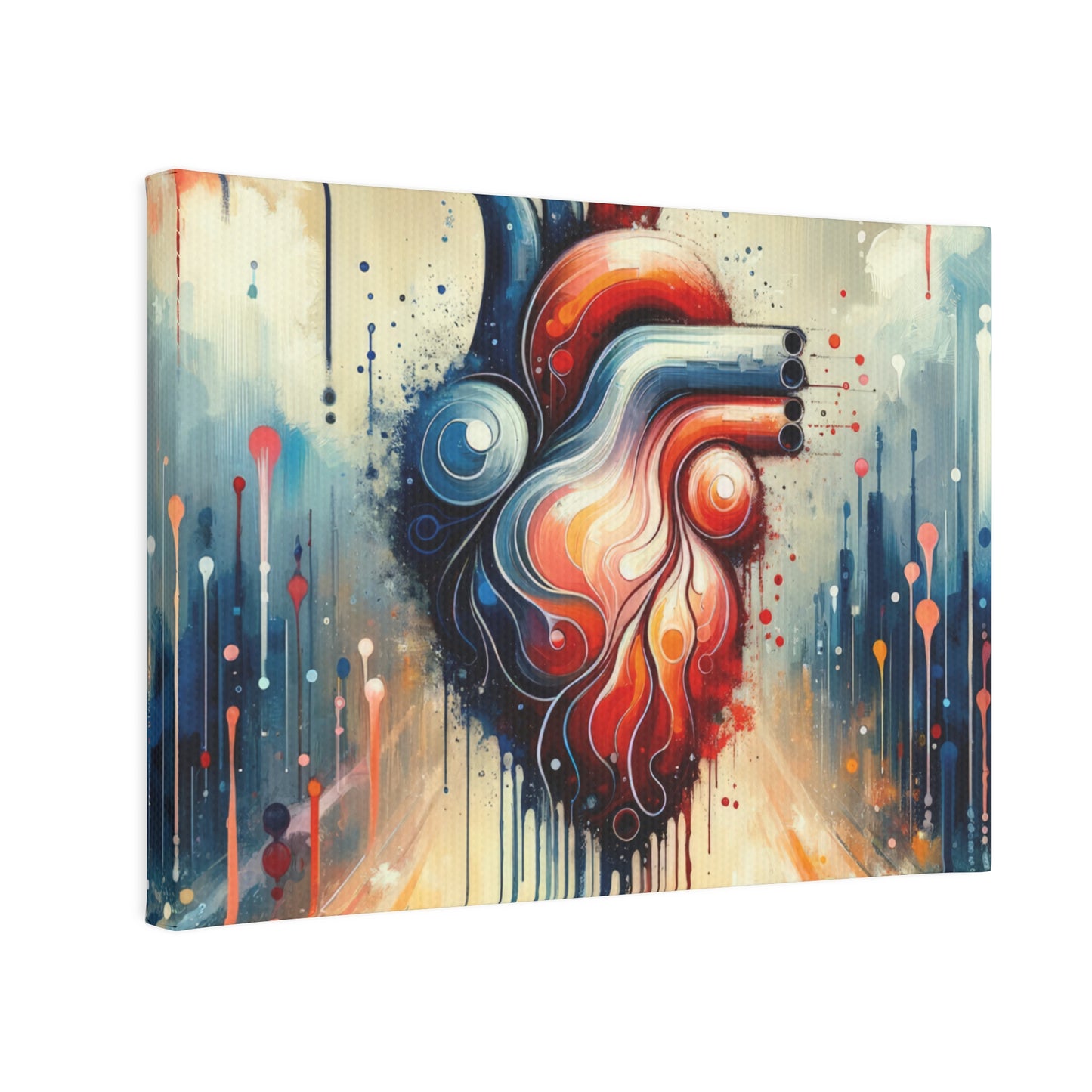 Rhythmic Heart Harmony Canvas Photo Tile