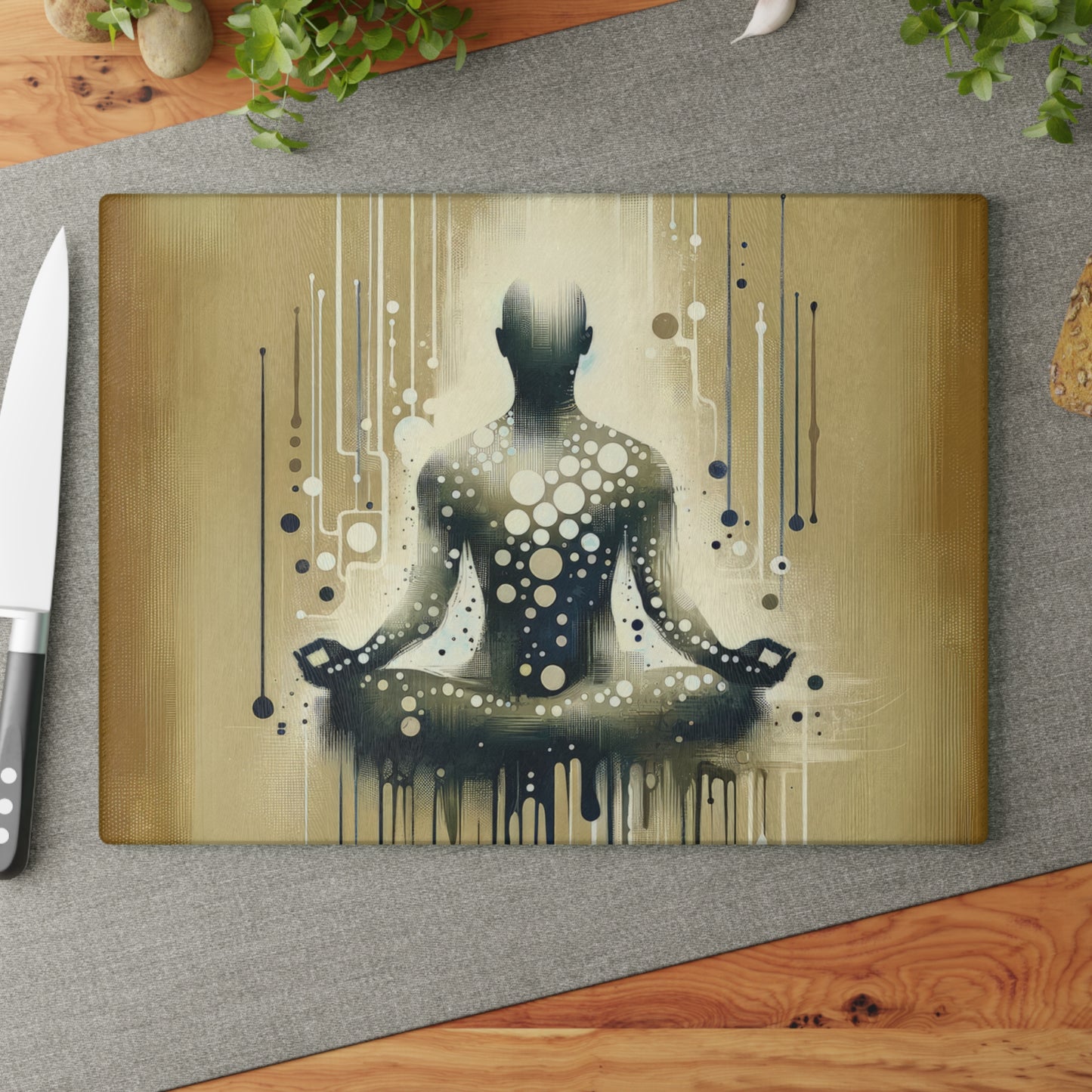 Breath Essence Beginning Glass Cutting Board