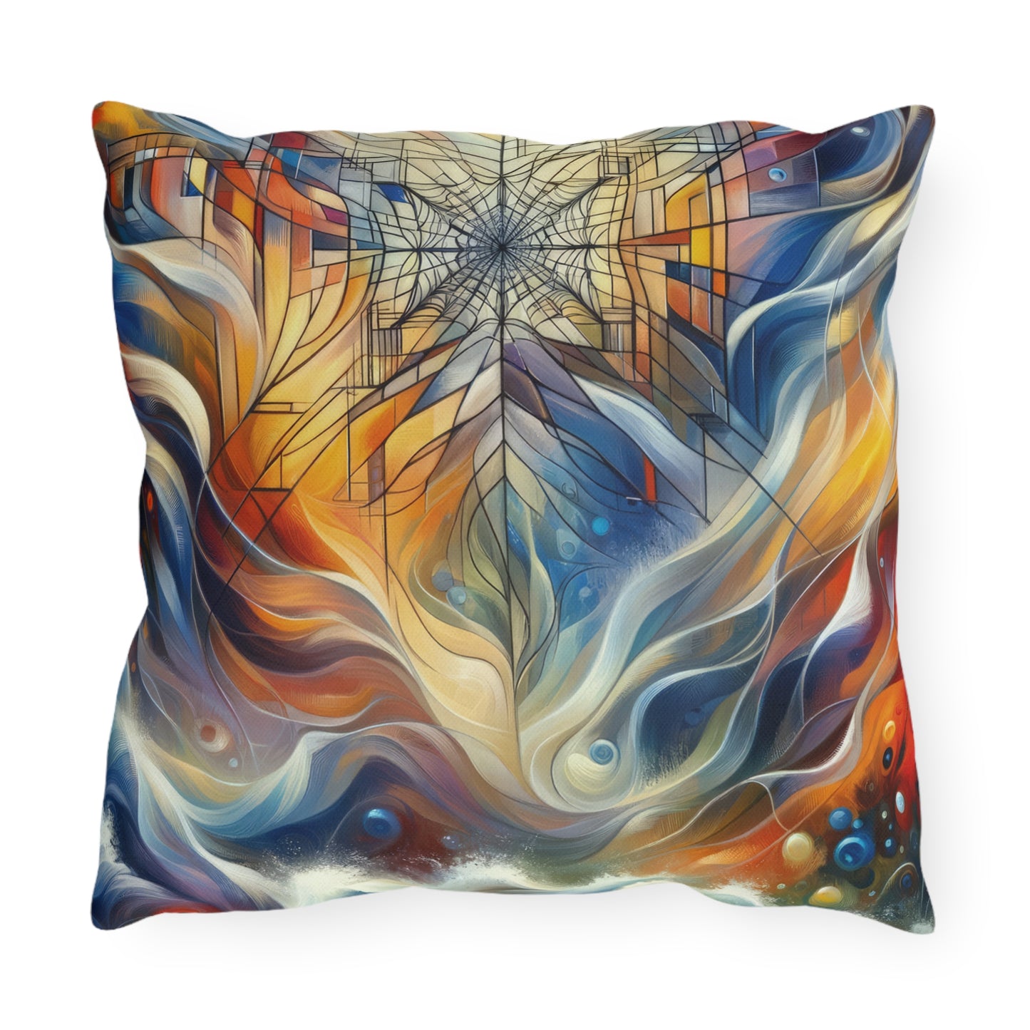 Weaving Renewal Web Outdoor Pillows