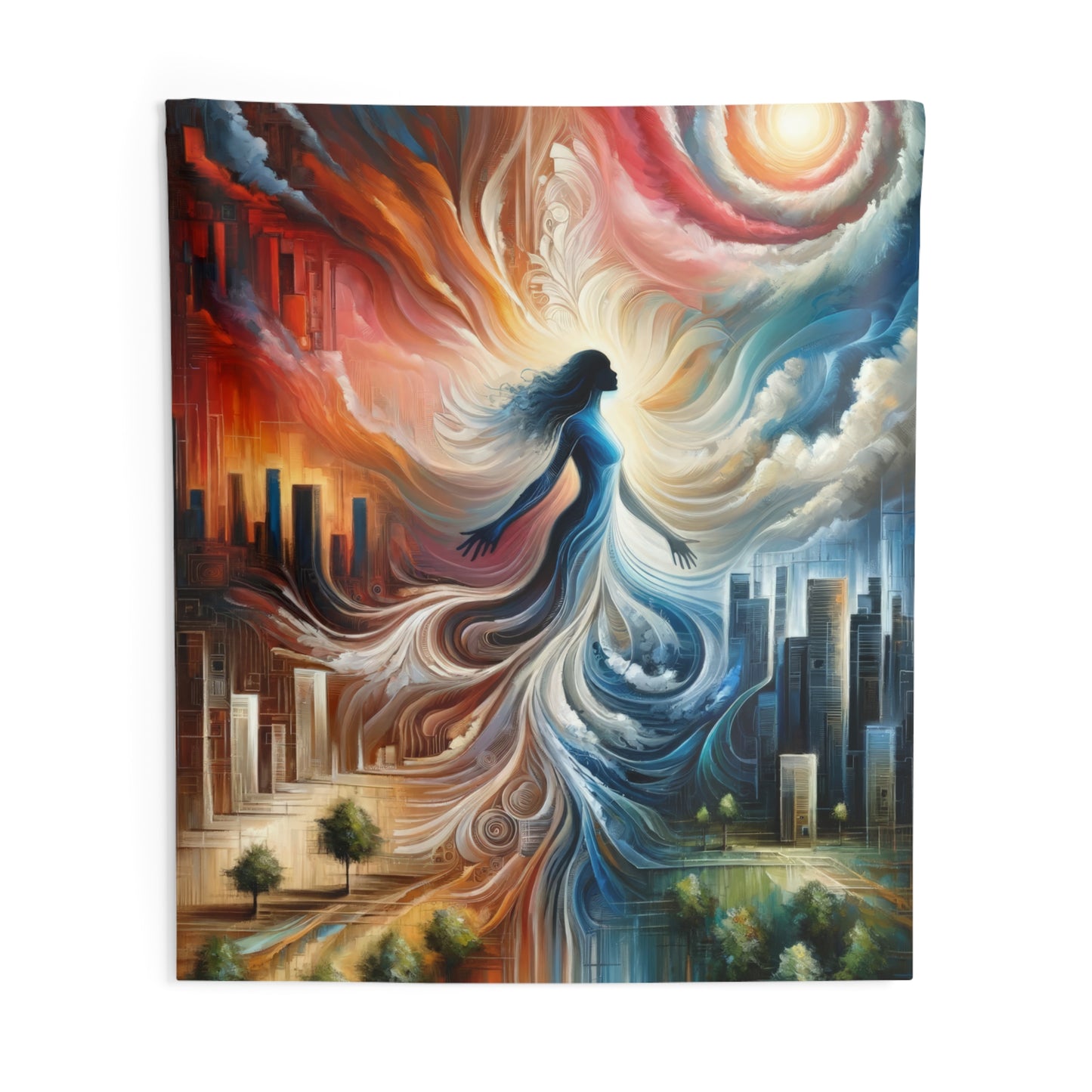 Transformative Tachism Emergence Indoor Wall Tapestries