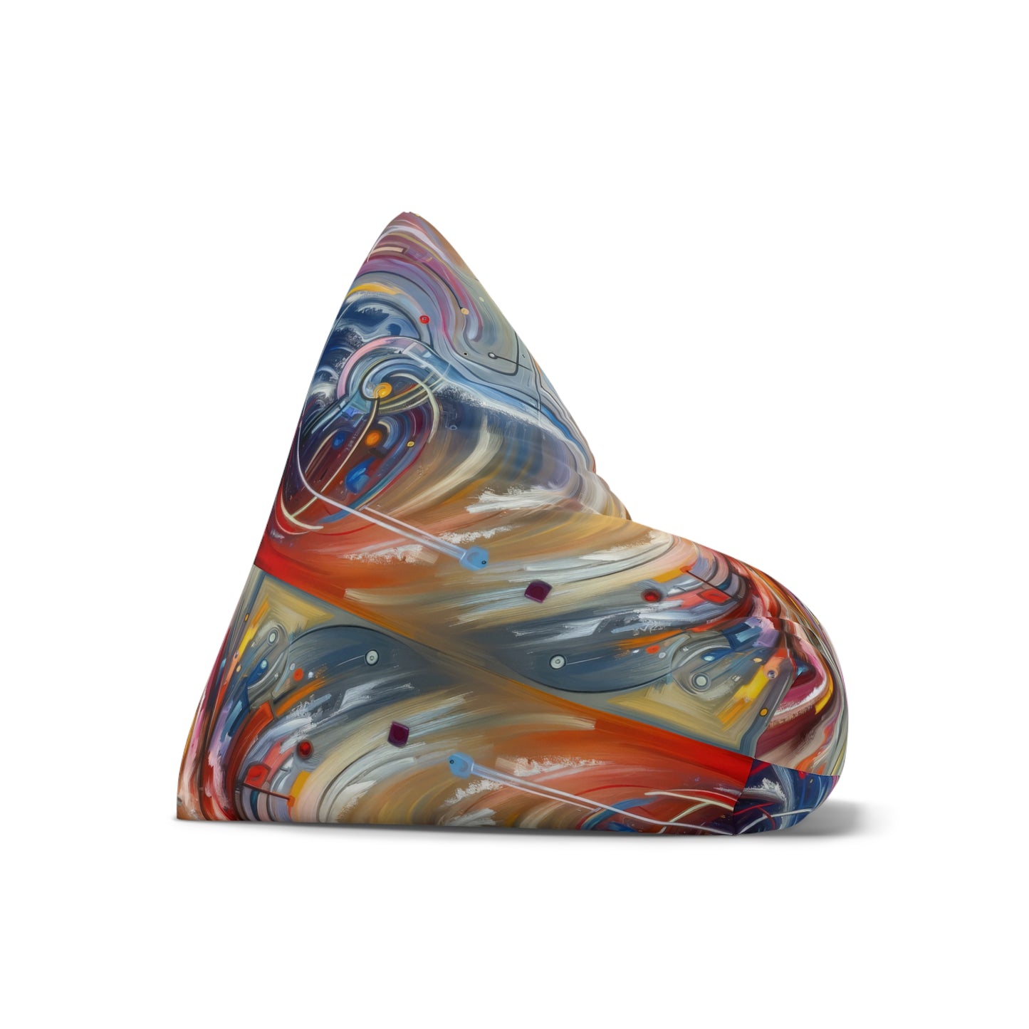 Interconnectivity Tachism Dynamics Bean Bag Chair Cover