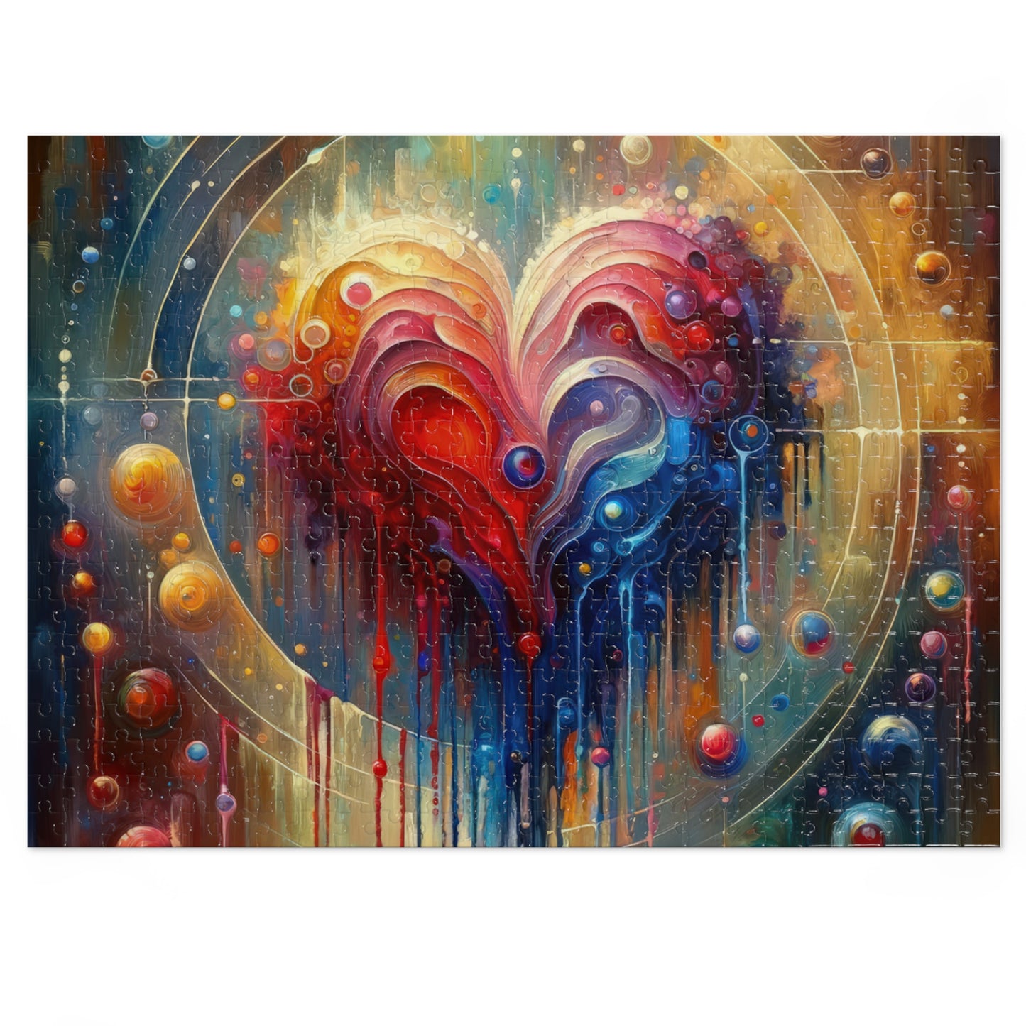 Unified Heart Reflections Jigsaw Puzzle (30, 110, 252, 500,1000-Piece)