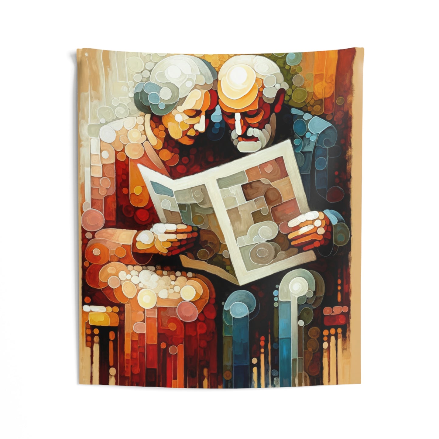 Elderly Unity Tachism Indoor Wall Tapestries