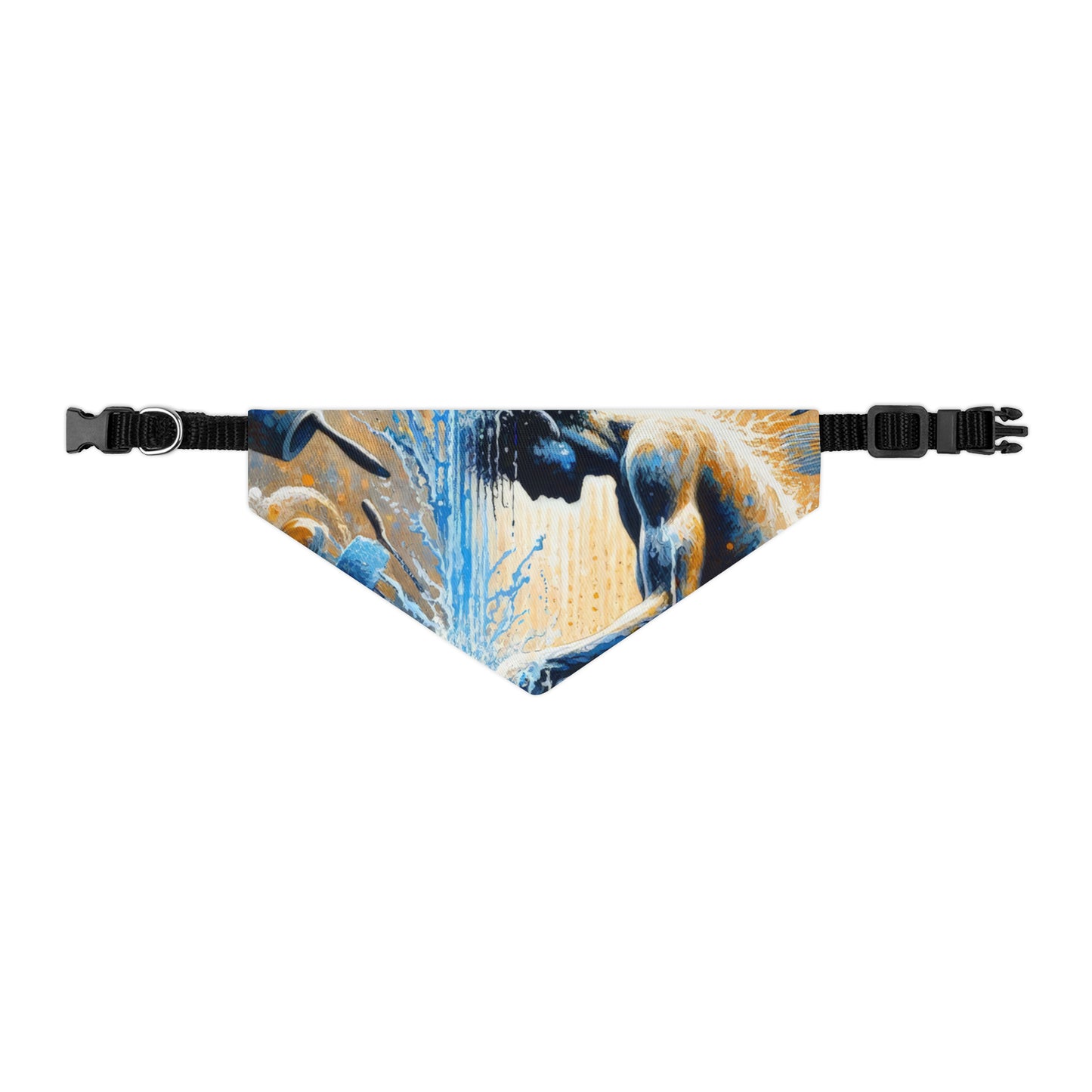 Meditative Kinetic Tachism Pet Bandana Collar