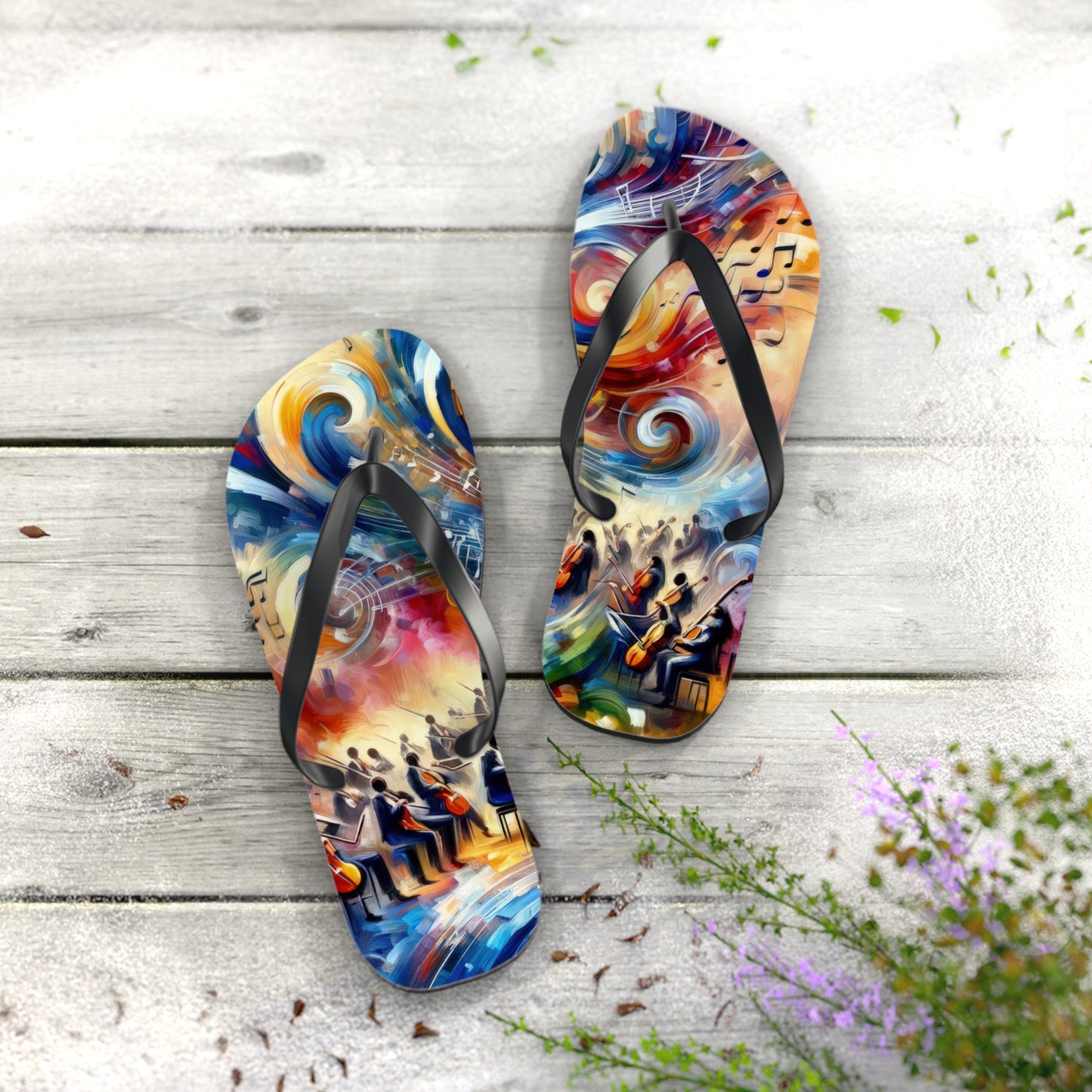 Vibrant Maestro Symphony Flip Flops