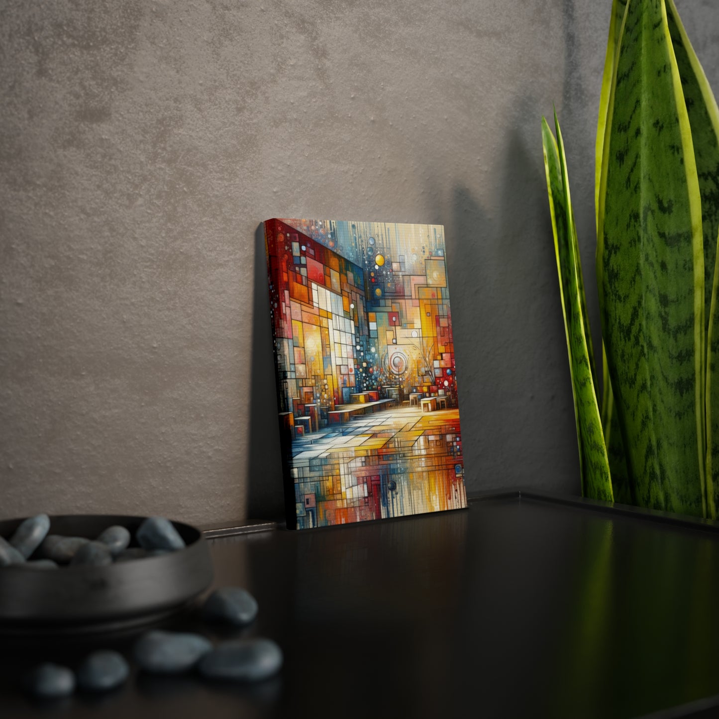 Reflective Habitation Art Canvas Photo Tile
