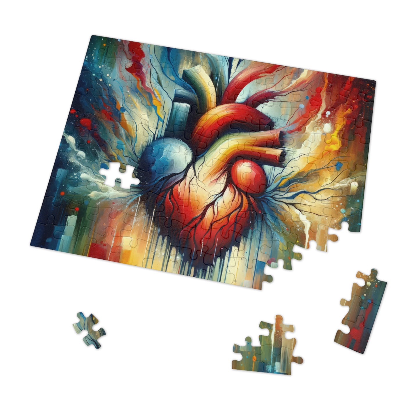 Humanity Heart Unveiled Jigsaw Puzzle (30, 110, 252, 500,1000-Piece)