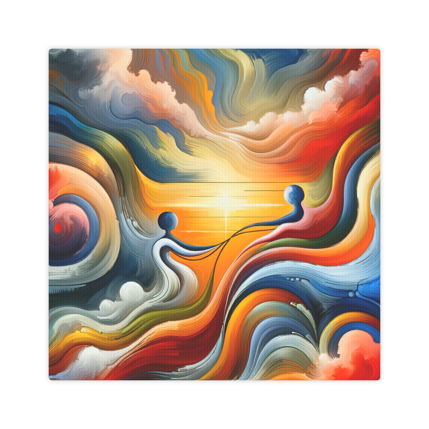 Empathetic Lifeline Abstract Canvas Photo Tile