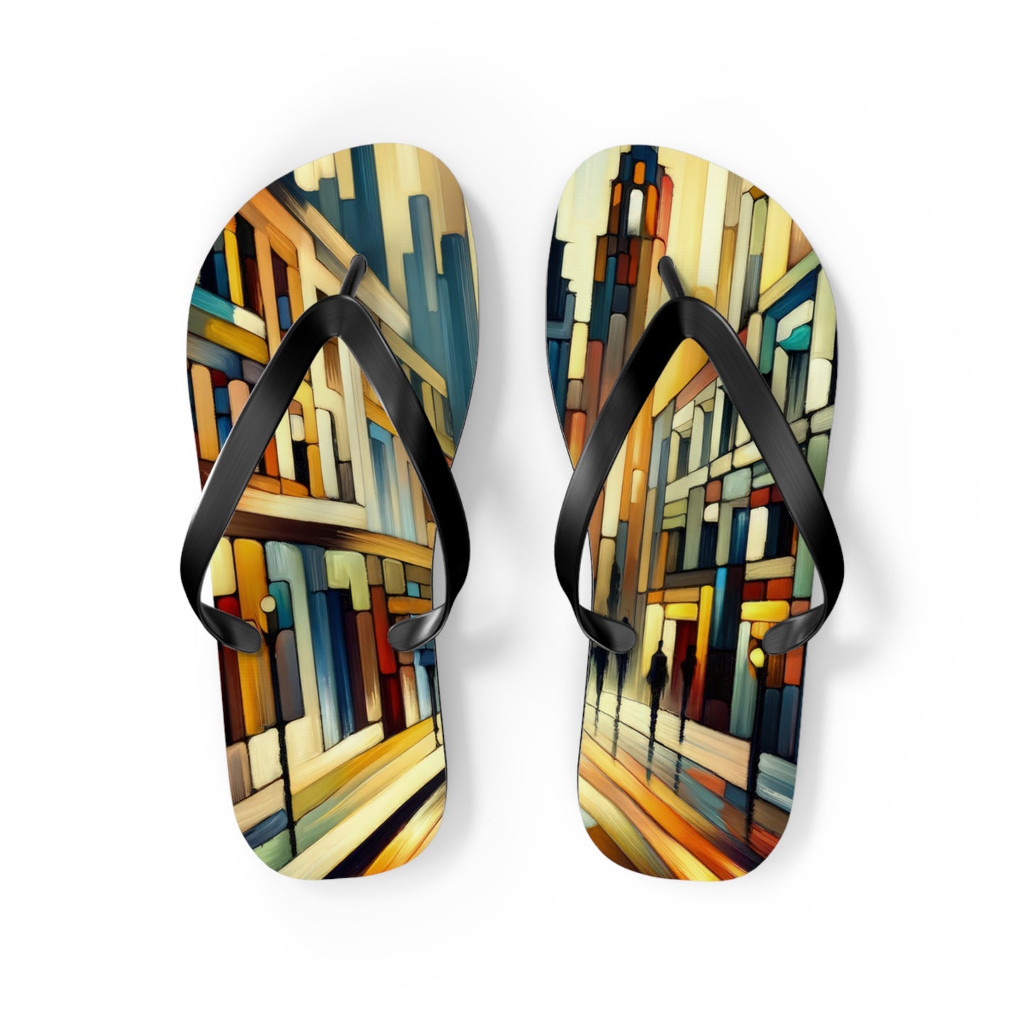 Cobbled Rhythm Heartbeat Flip Flops