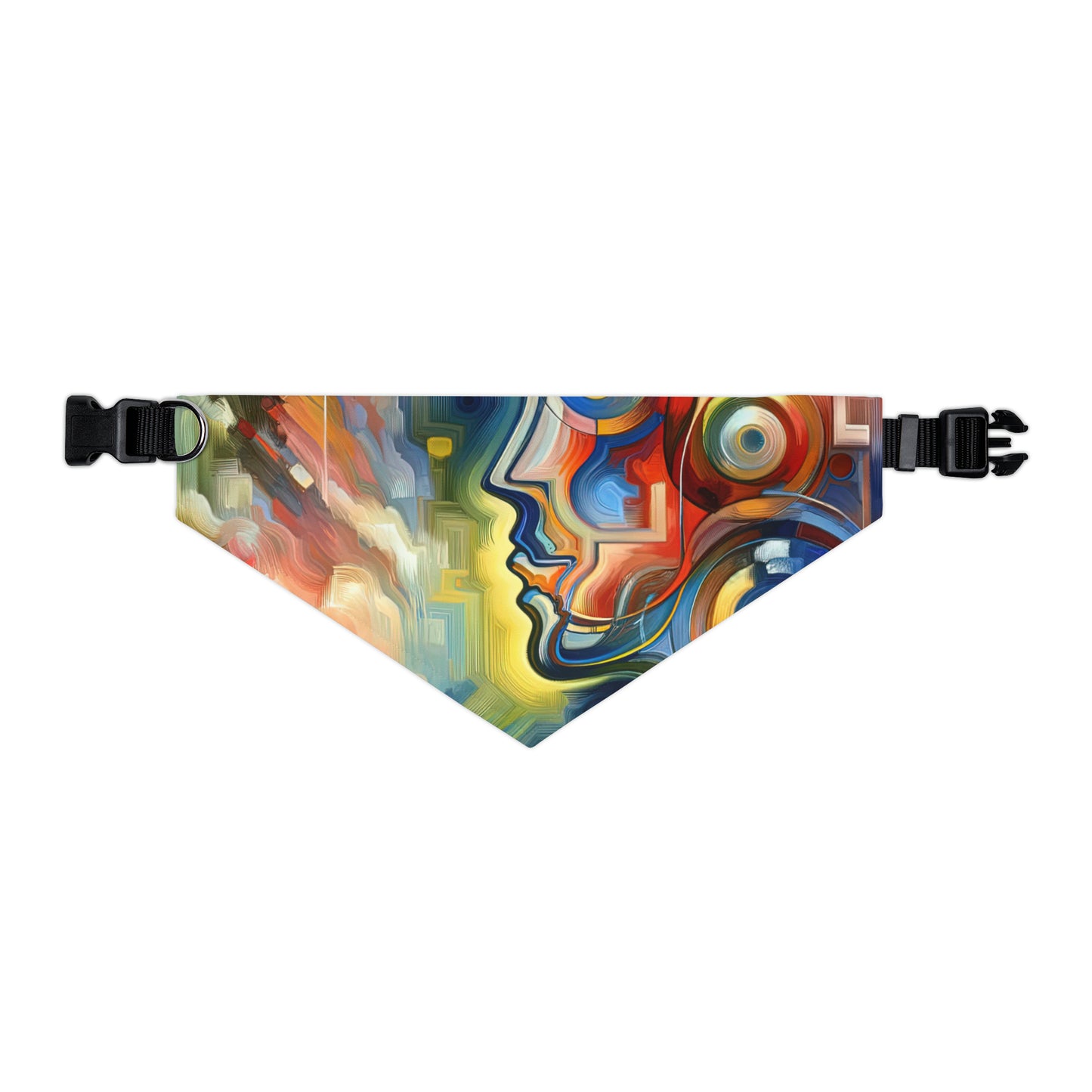 Emotional Perception Abstract Pet Bandana Collar