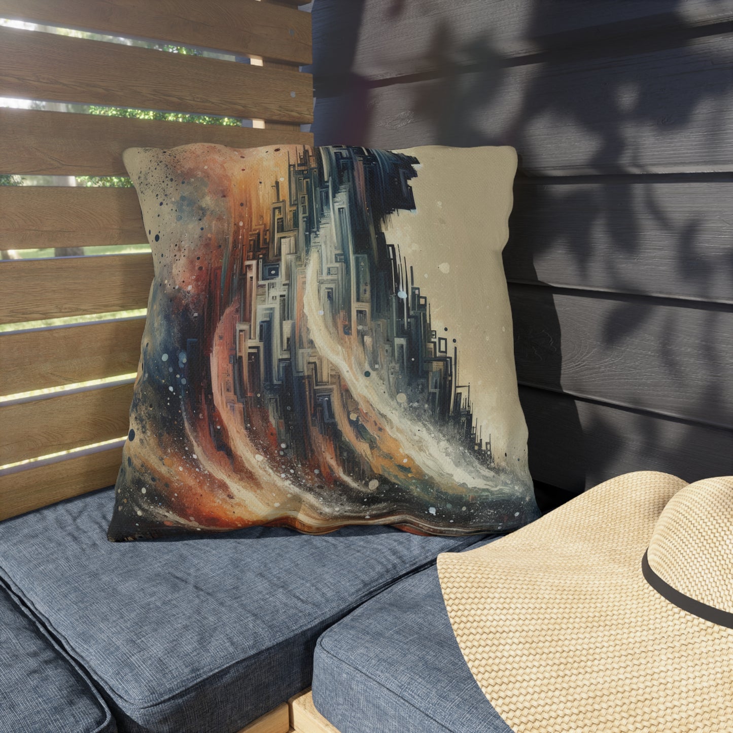Enduring Echoes Resonance Outdoor Pillows