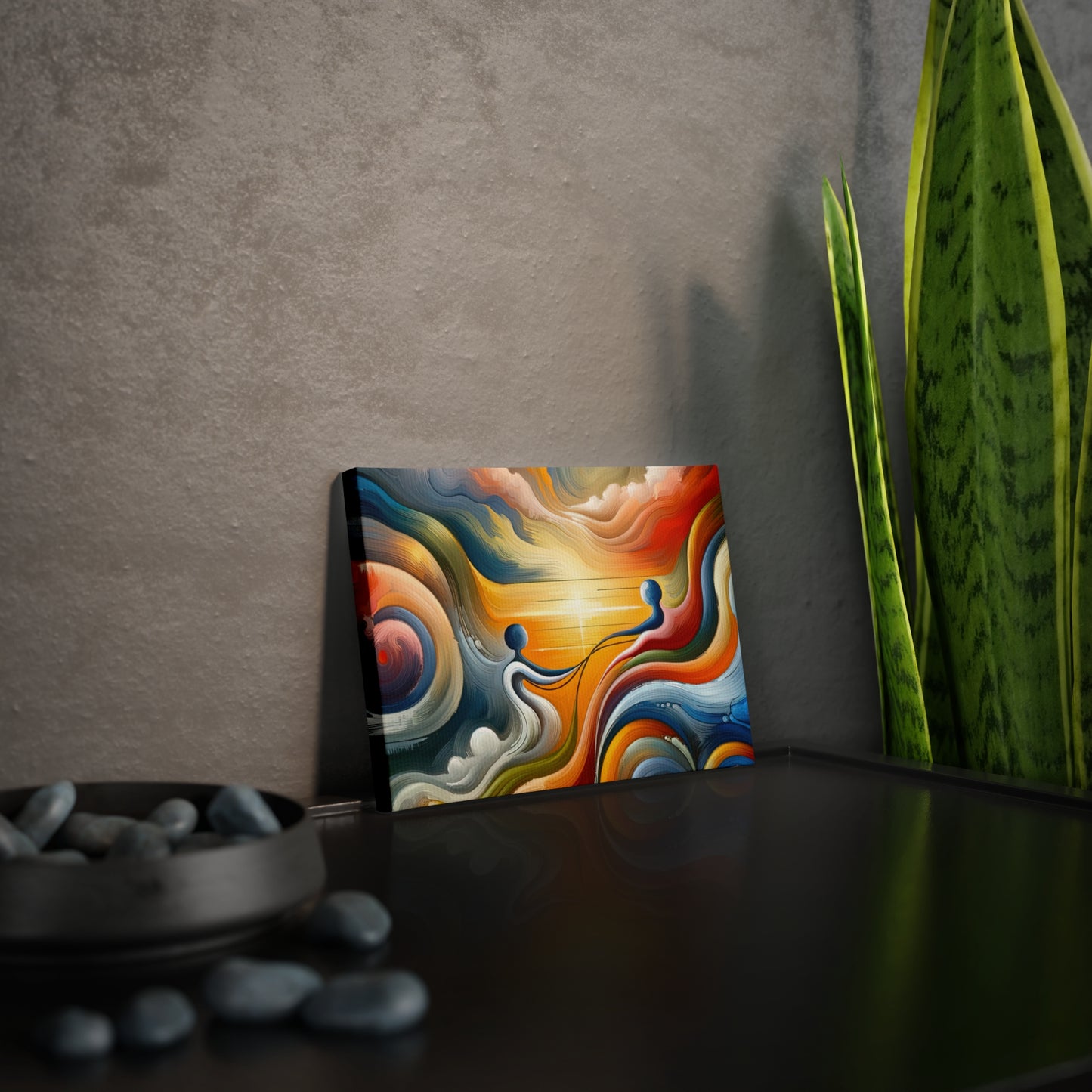Empathetic Lifeline Abstract Canvas Photo Tile