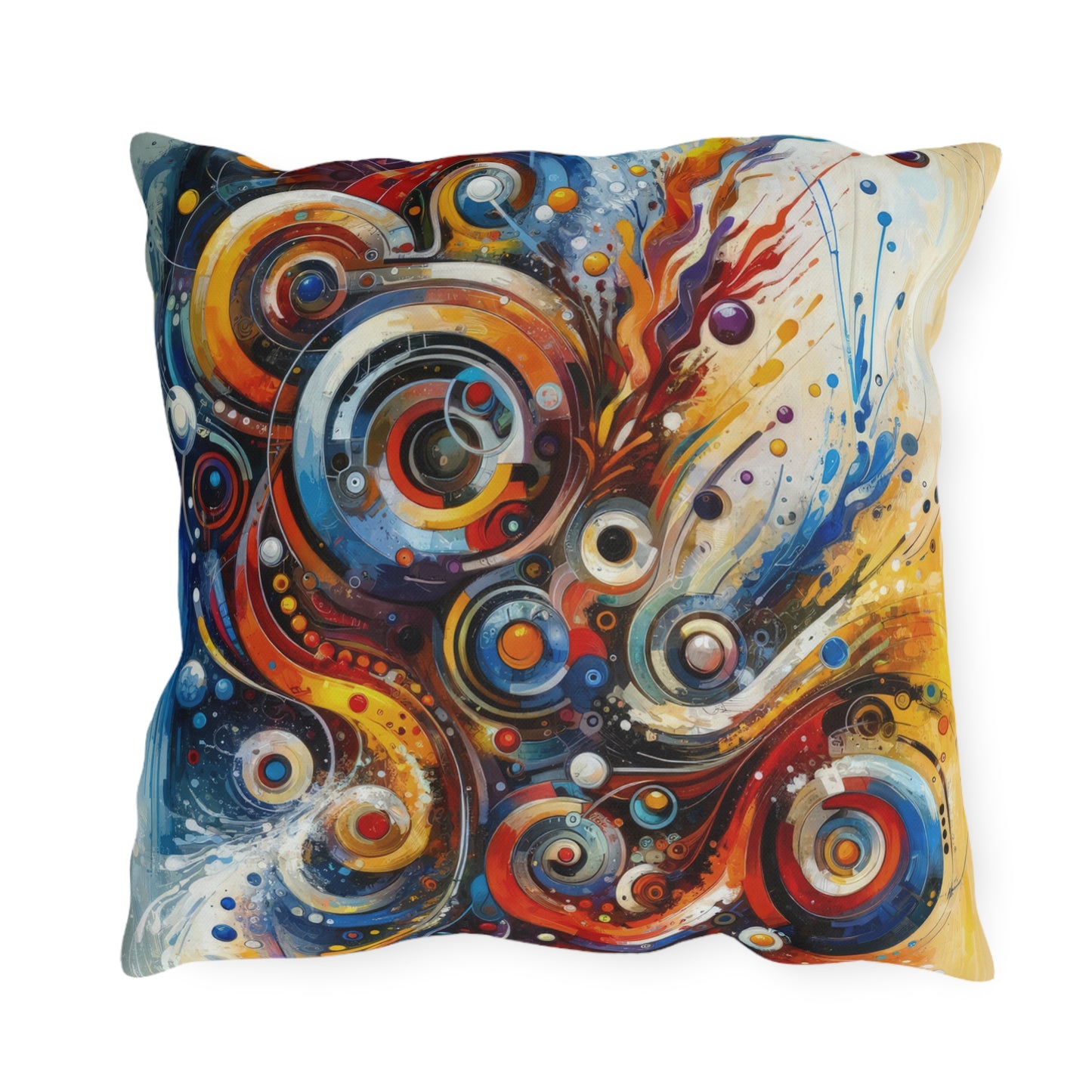 Harmonic Abstract Synergy Outdoor Pillows