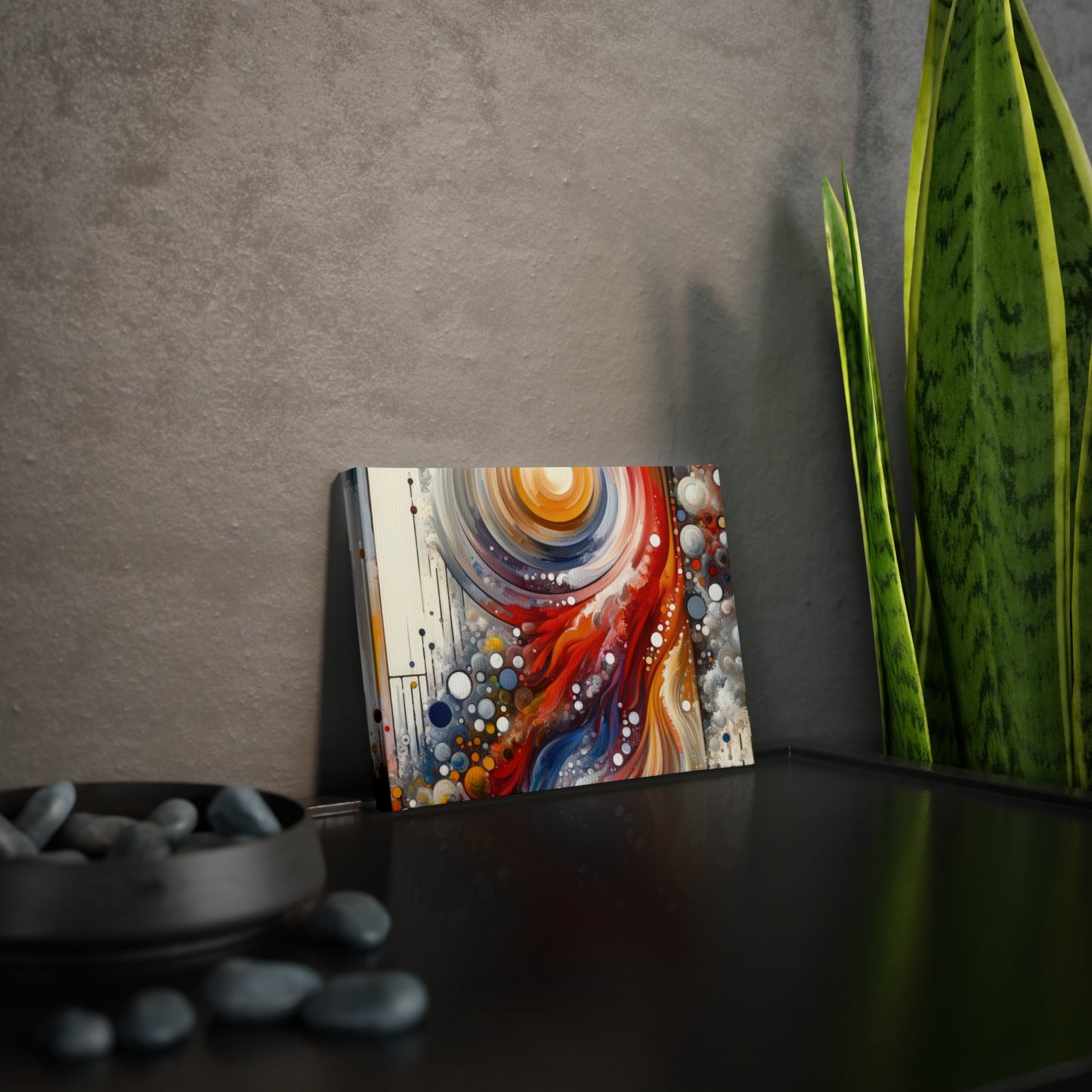 Harmonic Swirl Elegance Canvas Photo Tile