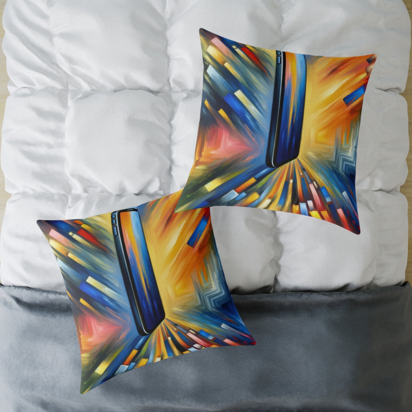 Connectivity Beacon Dichotomy Spun Polyester Pillow