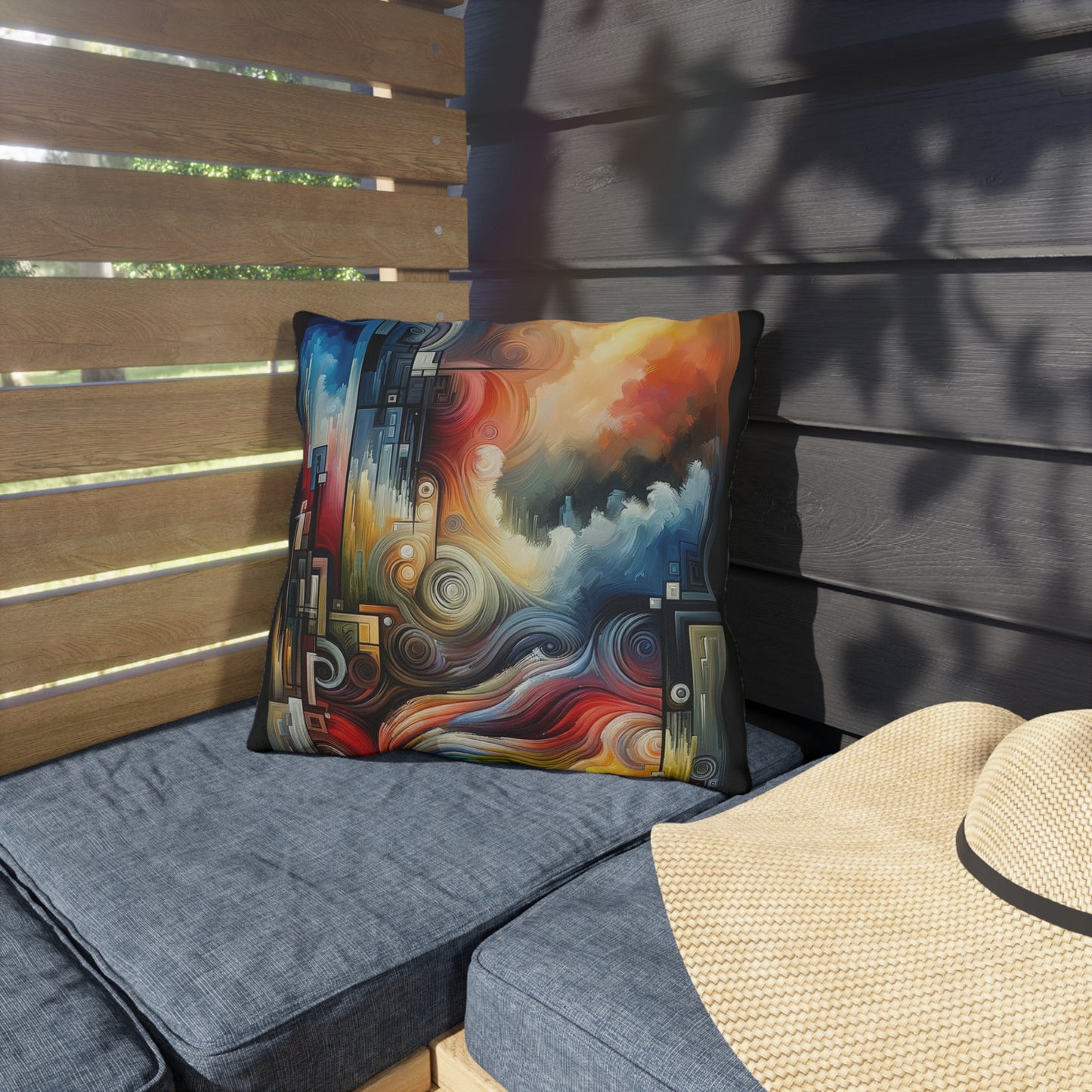 Tuning Essence Abstract Outdoor Pillows