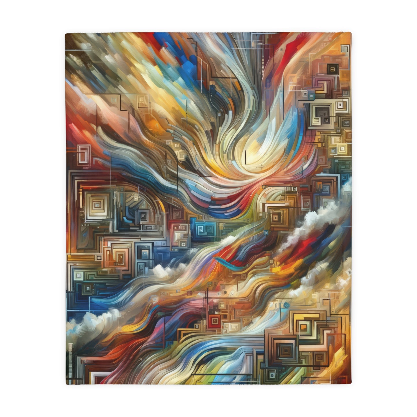 Woven Progress Tapestry Velveteen Microfiber Blanket (Two-sided print)